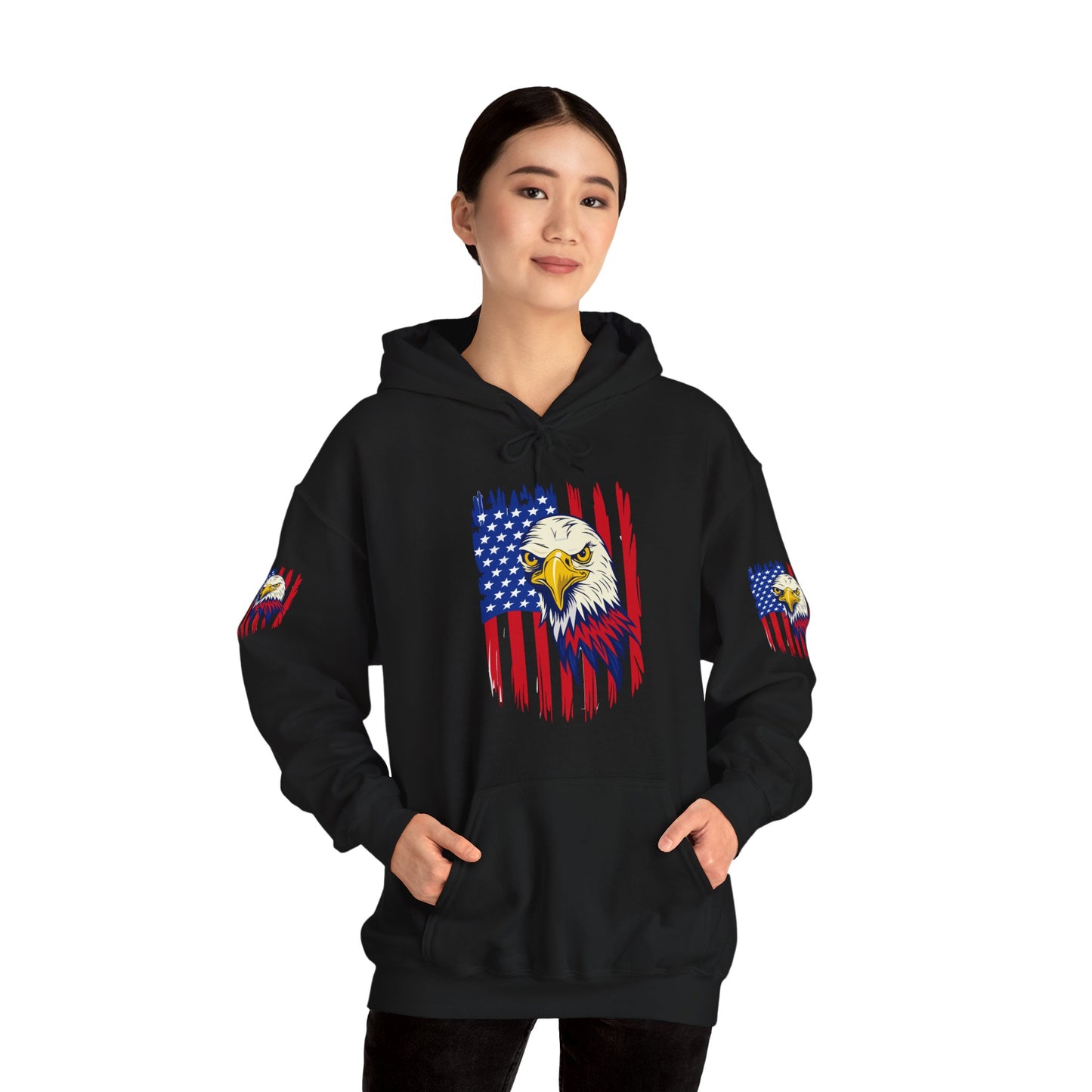 Princess Grace Patriotic Eagle Unisex Heavy Blend Hoodie