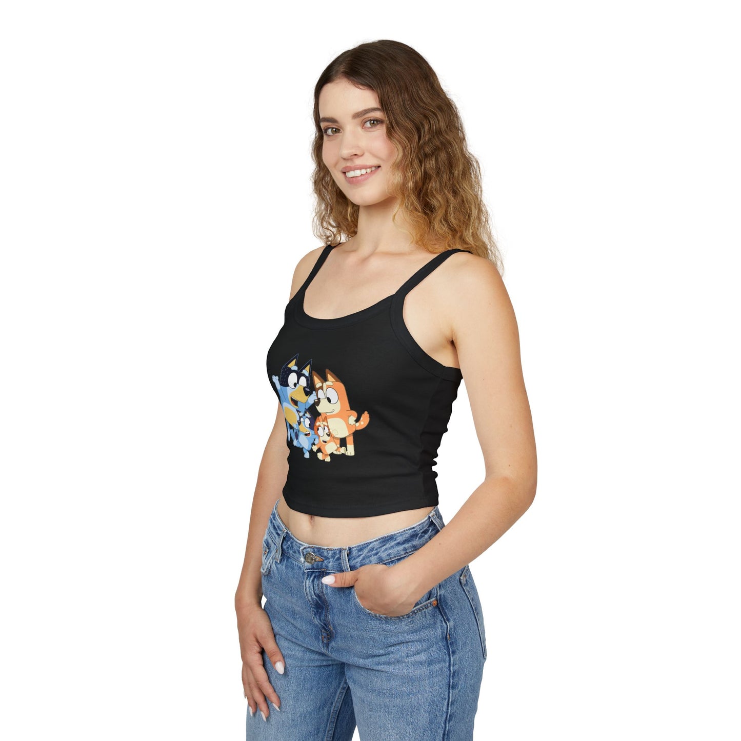 Princess Grace Bluey Cute Cartoon Women's Spaghetti Strap Tank Top