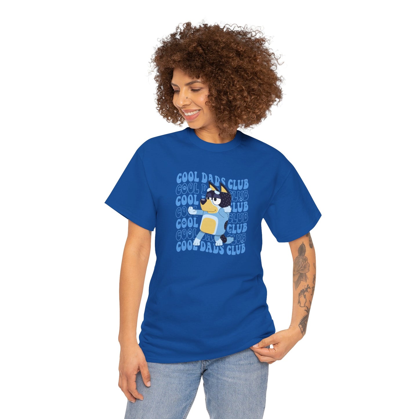 Princess Grace Bluey Cool Dads Club Unisex Heavy Cotton Tee