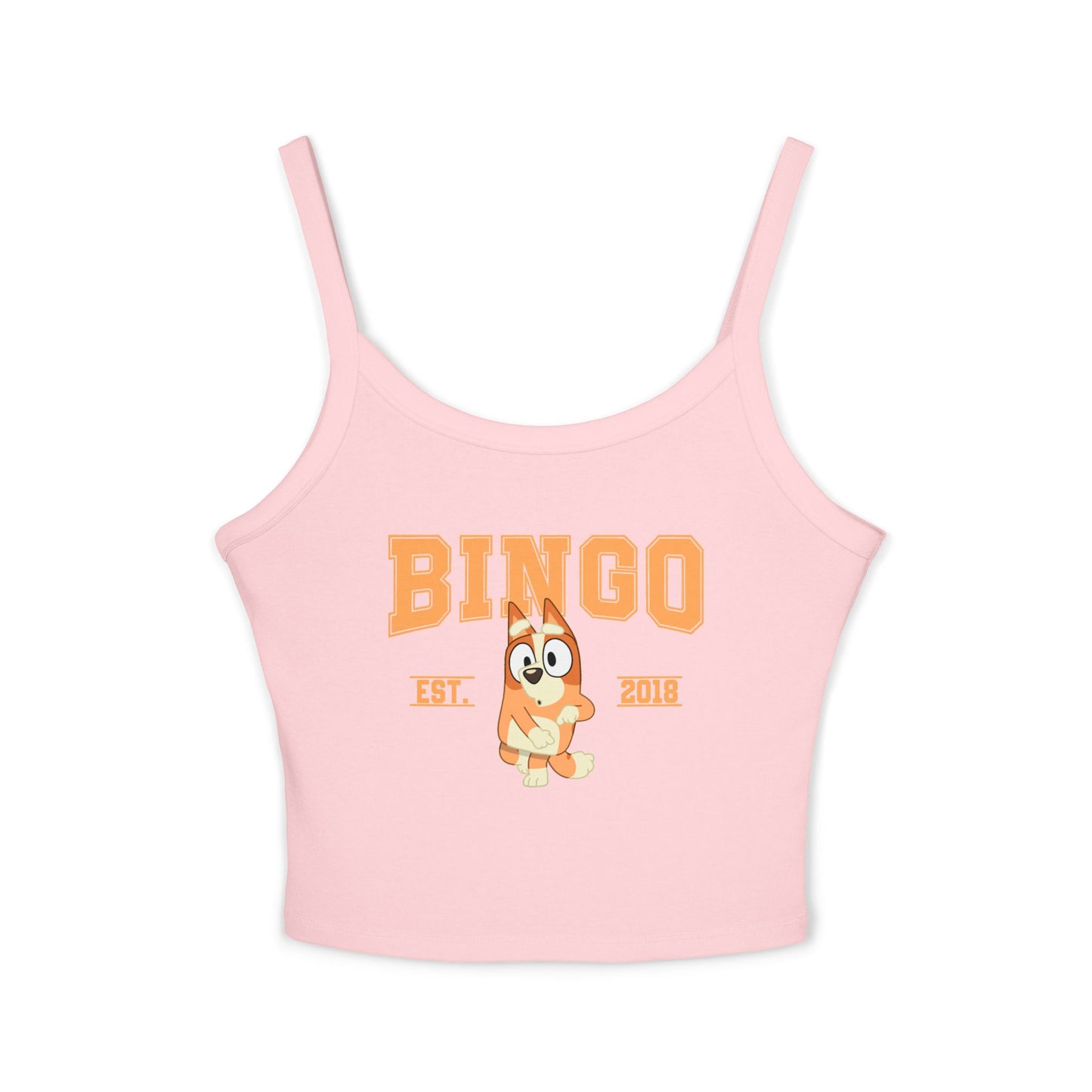 Princess Grace Bluey Fun Graphic Spaghetti Strap Tank Top