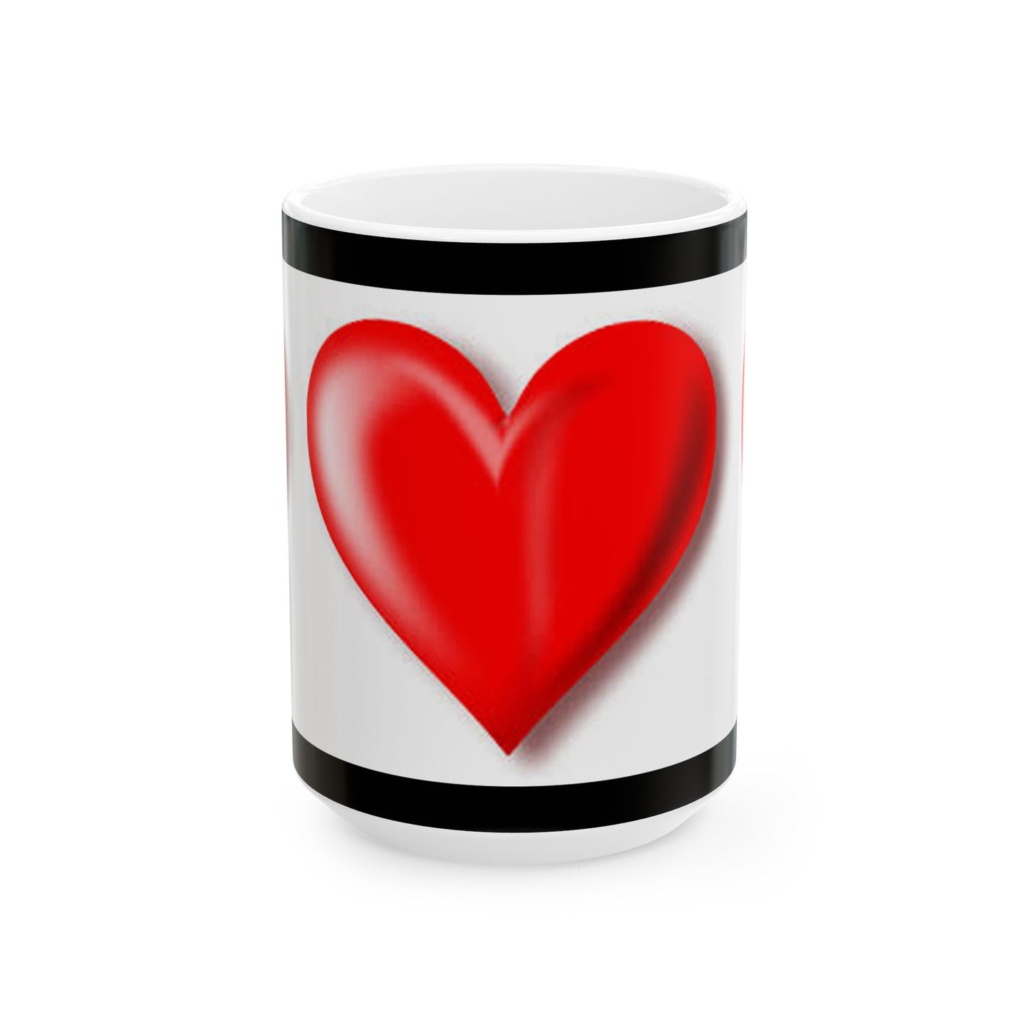 Princess Grace Heart Design Ceramic Mug Perfect Gift for Love & Romance