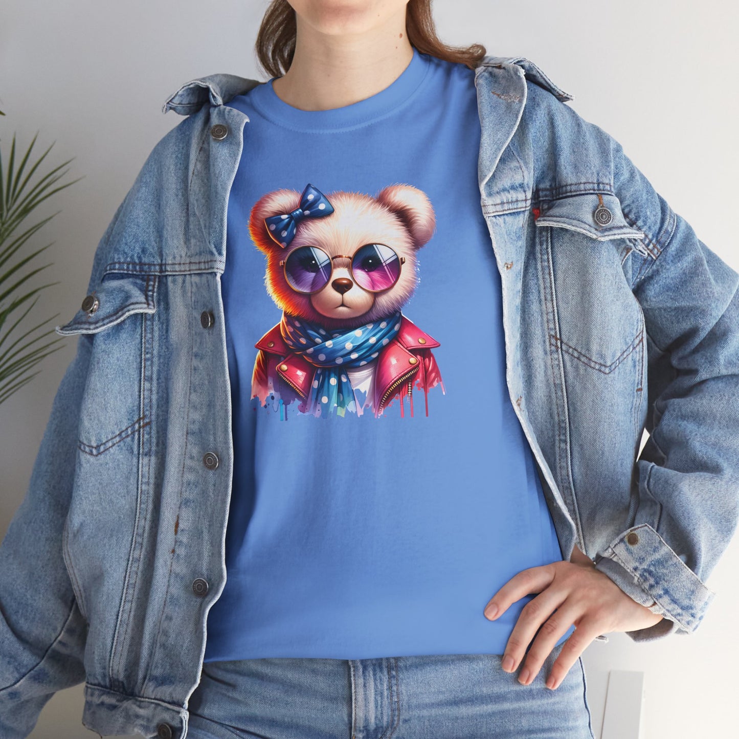 Princess Grace Cool Bear Graphic Unisex Heavy Cotton Tee Stylish & Fun for All