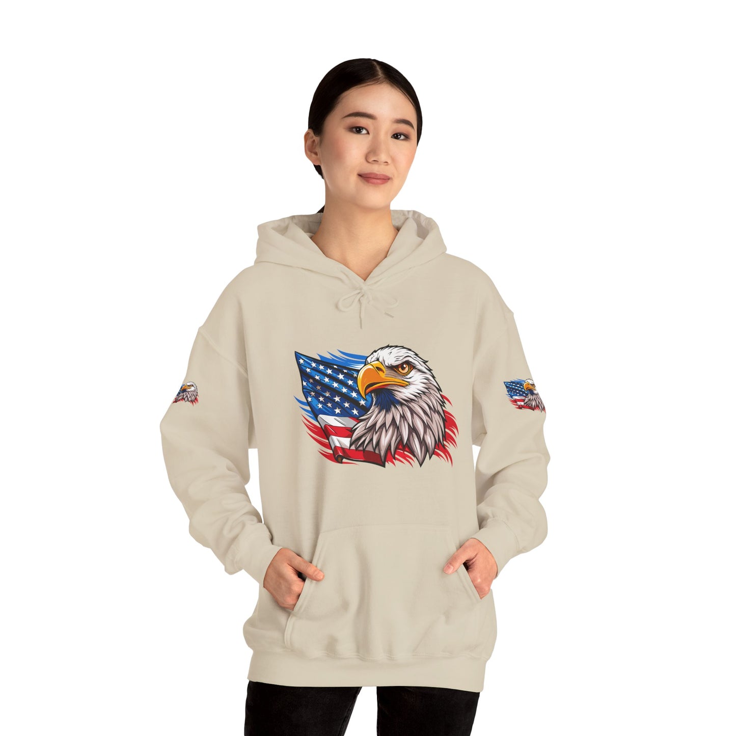 Princess Grace Patriotic Eagle Unisex Heavy Blend Hoodie