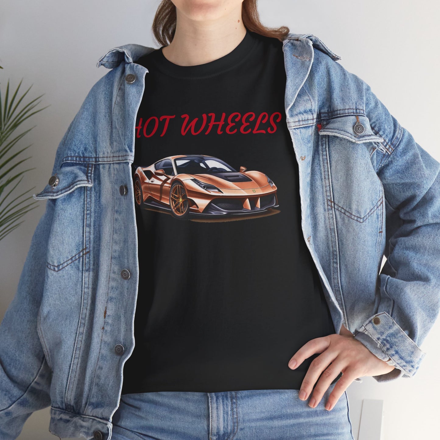 Princess Grace Hot Wheels Unisex Heavy Cotton Tee Retro Car Graphic T-Shirt for Automotive Enthusiasts
