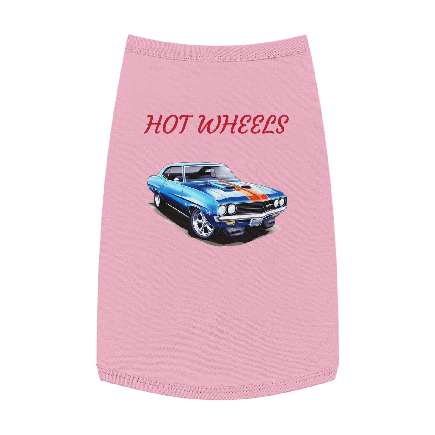 Princess Grace Retro Hot Wheels Pet Tank Top Stylish Dog Apparel for Car Lovers