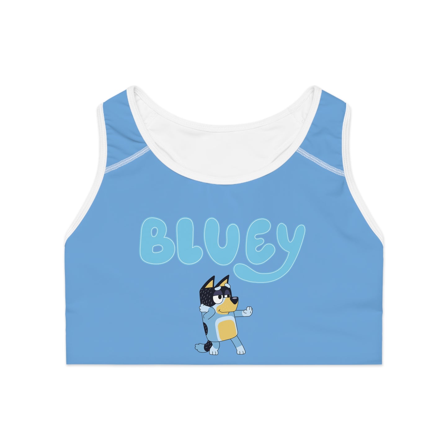 Princess Grace Bluey Graphic Sports Bra Fun Comfortable Activewear