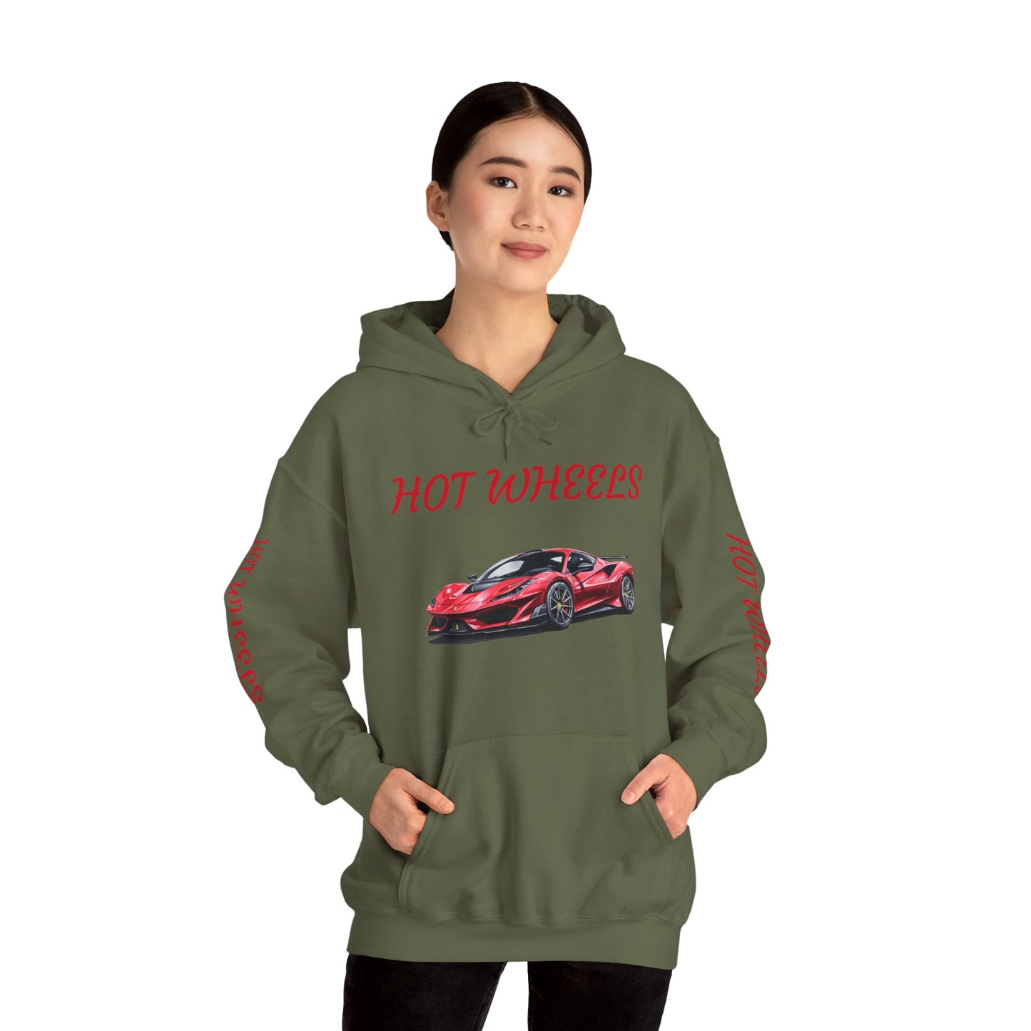 Princess Grace Hot Wheels Unisex Heavy Blend Hooded Sweatshirt Perfect for Car Enthusiasts and Collectors