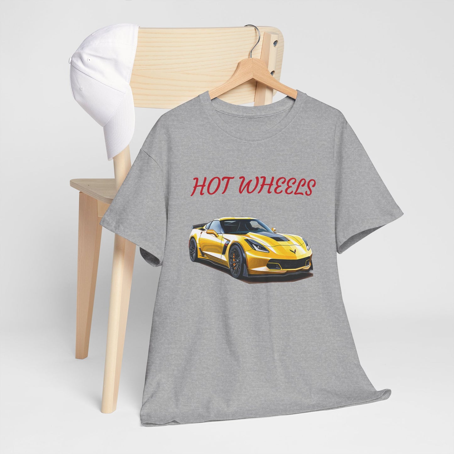 Princess Grace Hot Wheels Unisex Heavy Cotton Tee Sports Car Graphic T-Shirt