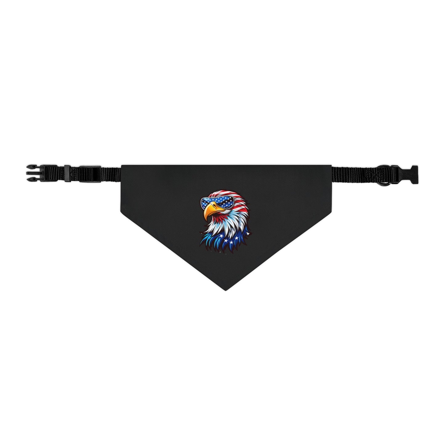 Princess Grace Patriotic Eagle Pet Bandana Collar USA Flag Design for Dogs
