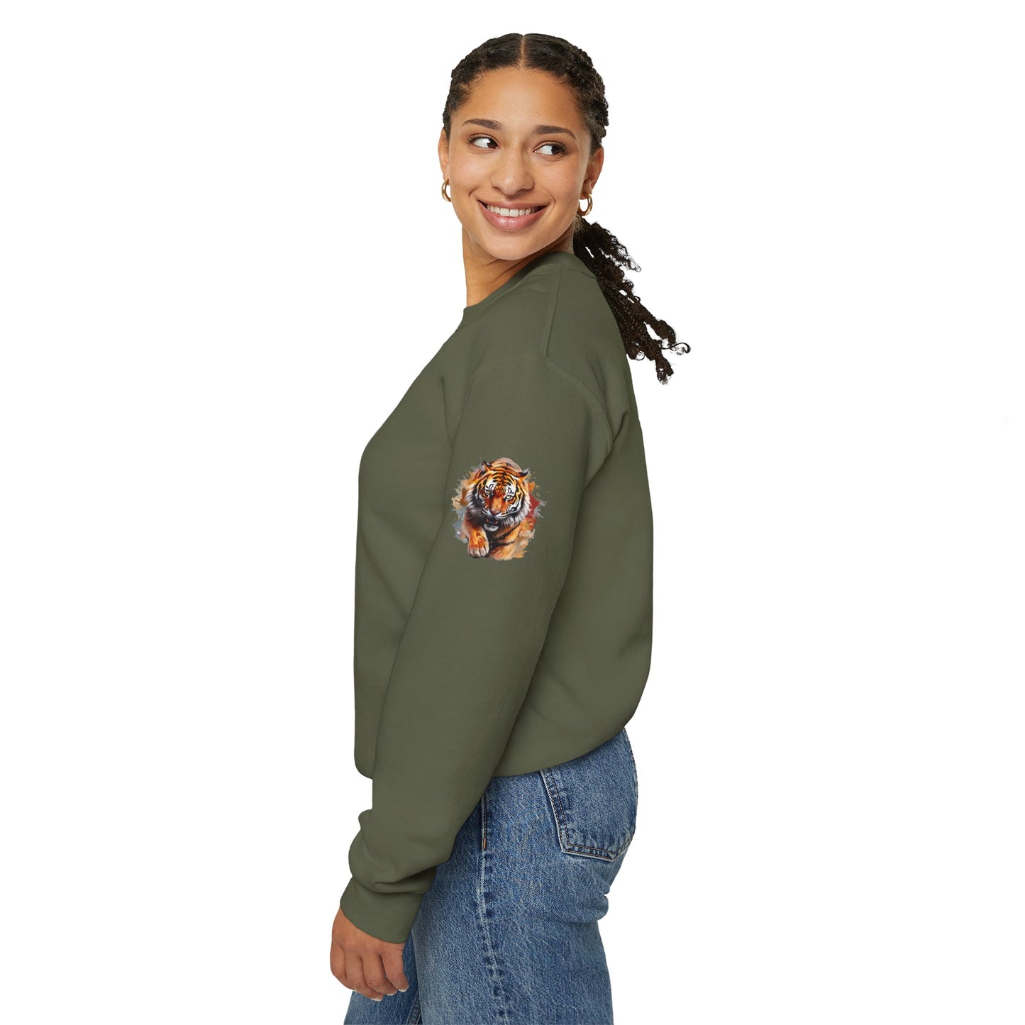 Princess Grace Majestic Tiger Unisex Heavy Blend Crewneck Sweatshirt