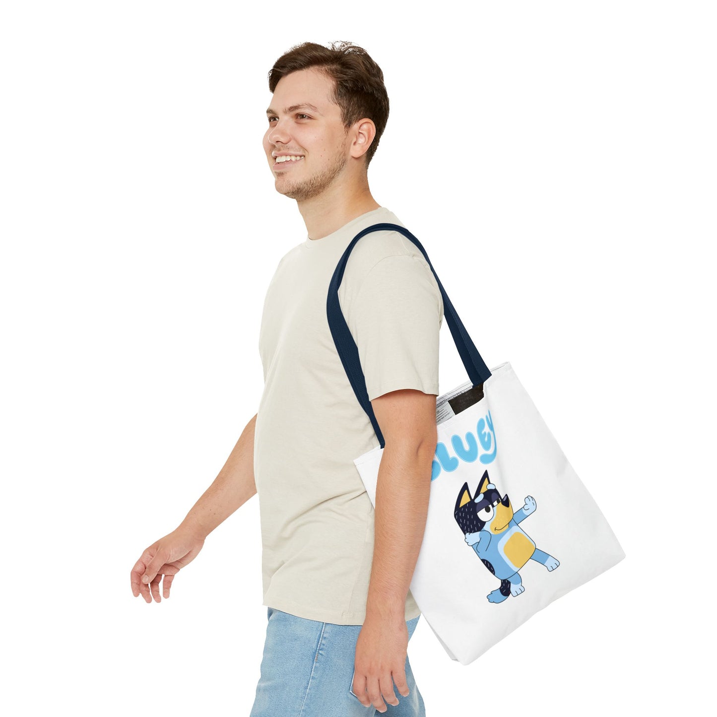 Princess Grace Cute Bluey Cartoon Tote Bag Perfect for Kids & Parents