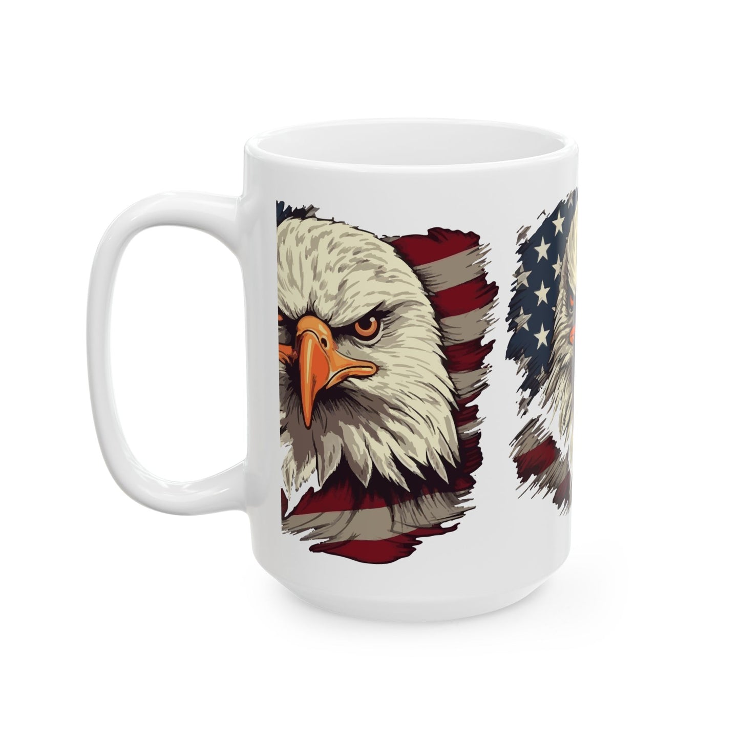 Princess Grace Patriotic Eagle Ceramic Mug 11oz & 15oz