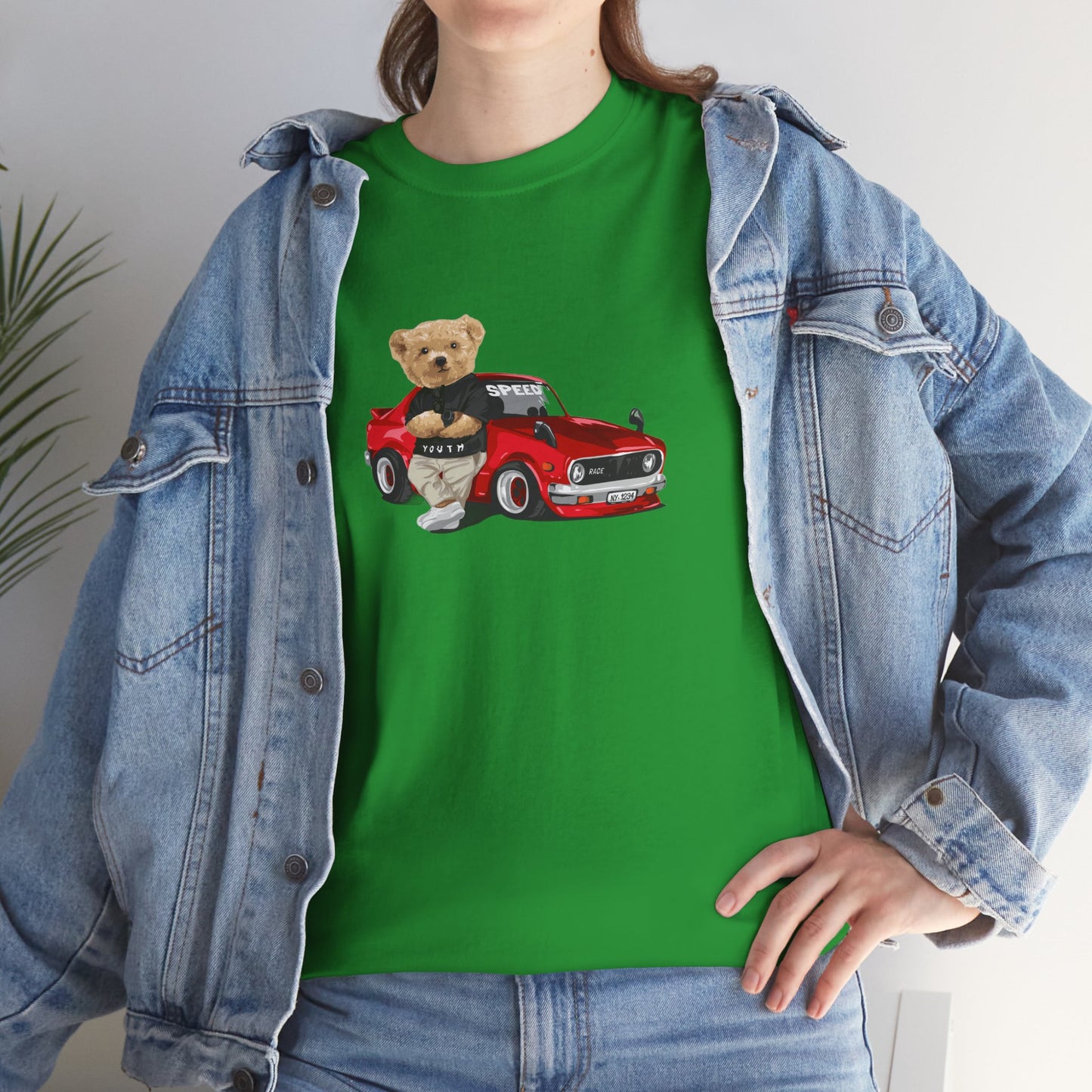 Princess Grace Cute Teddy Bear Unisex Heavy Cotton Tee Casual Wear for All Ages