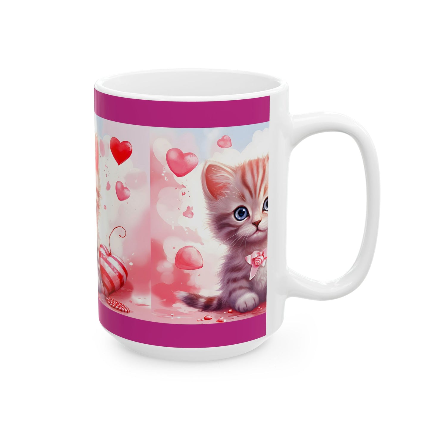 Princess Grace Cute Kitten Love Ceramic Mug 11oz & 15oz Perfect Gift for Cat Lovers
