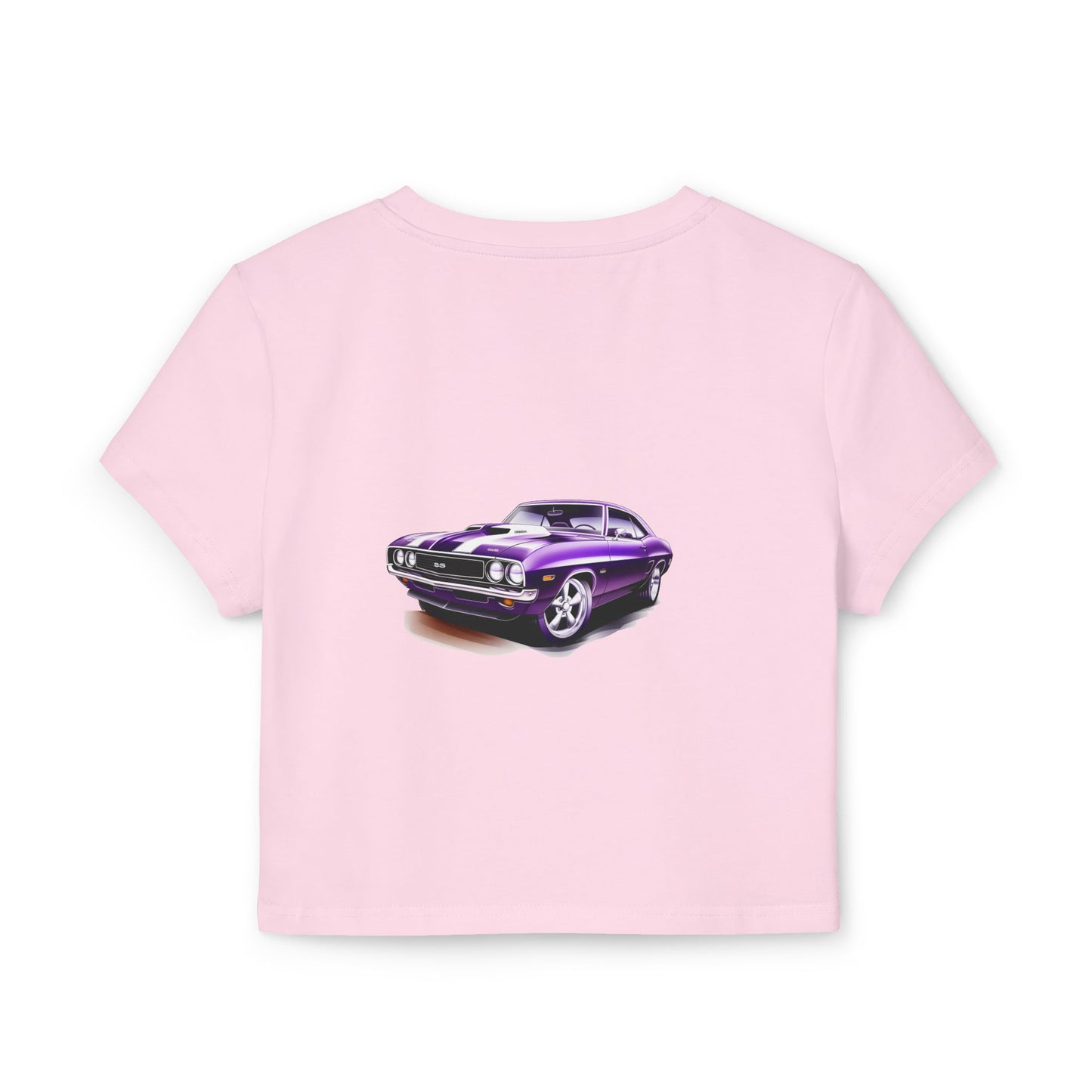 Princess Grace Hot Wheels Women's Baby Tee Retro Car Graphic Top for Car Enthusiasts