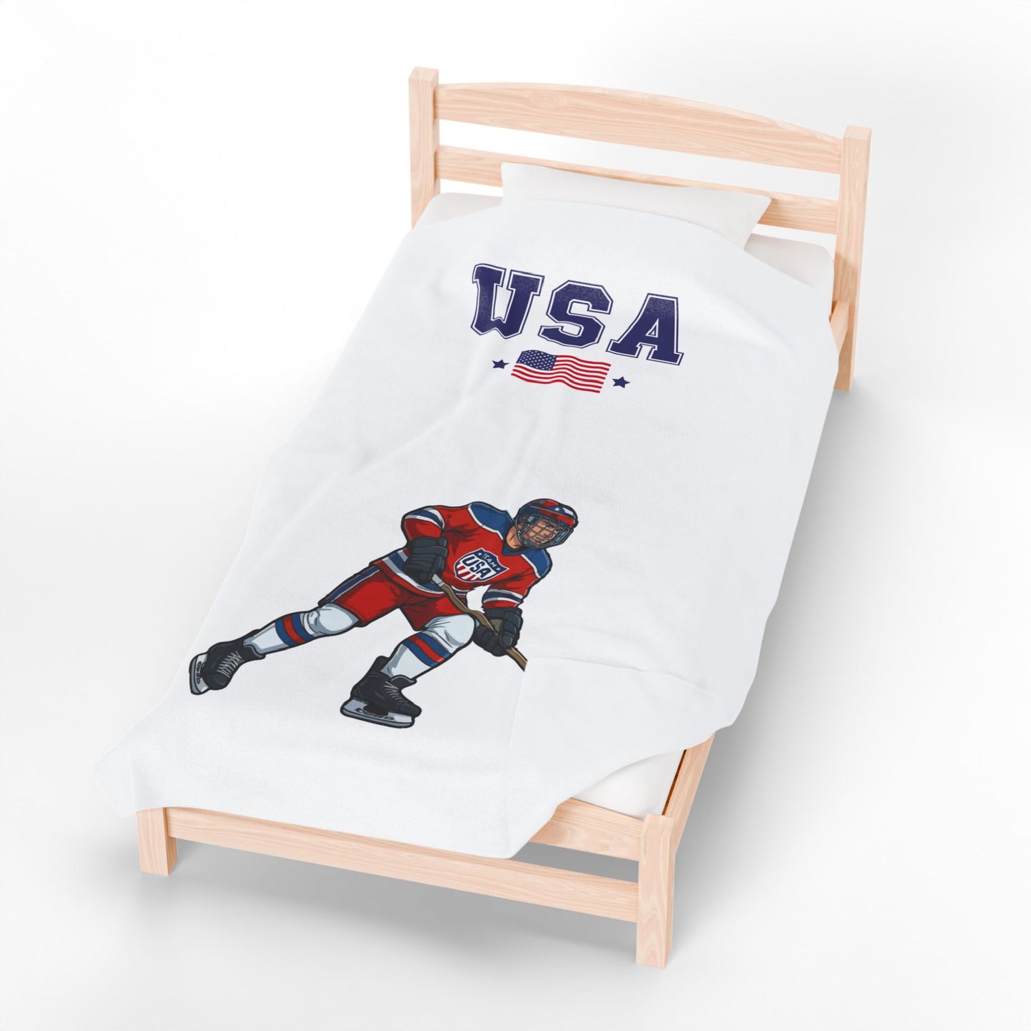 Princess Grace TEAM USA Velveteen Plush Blanket