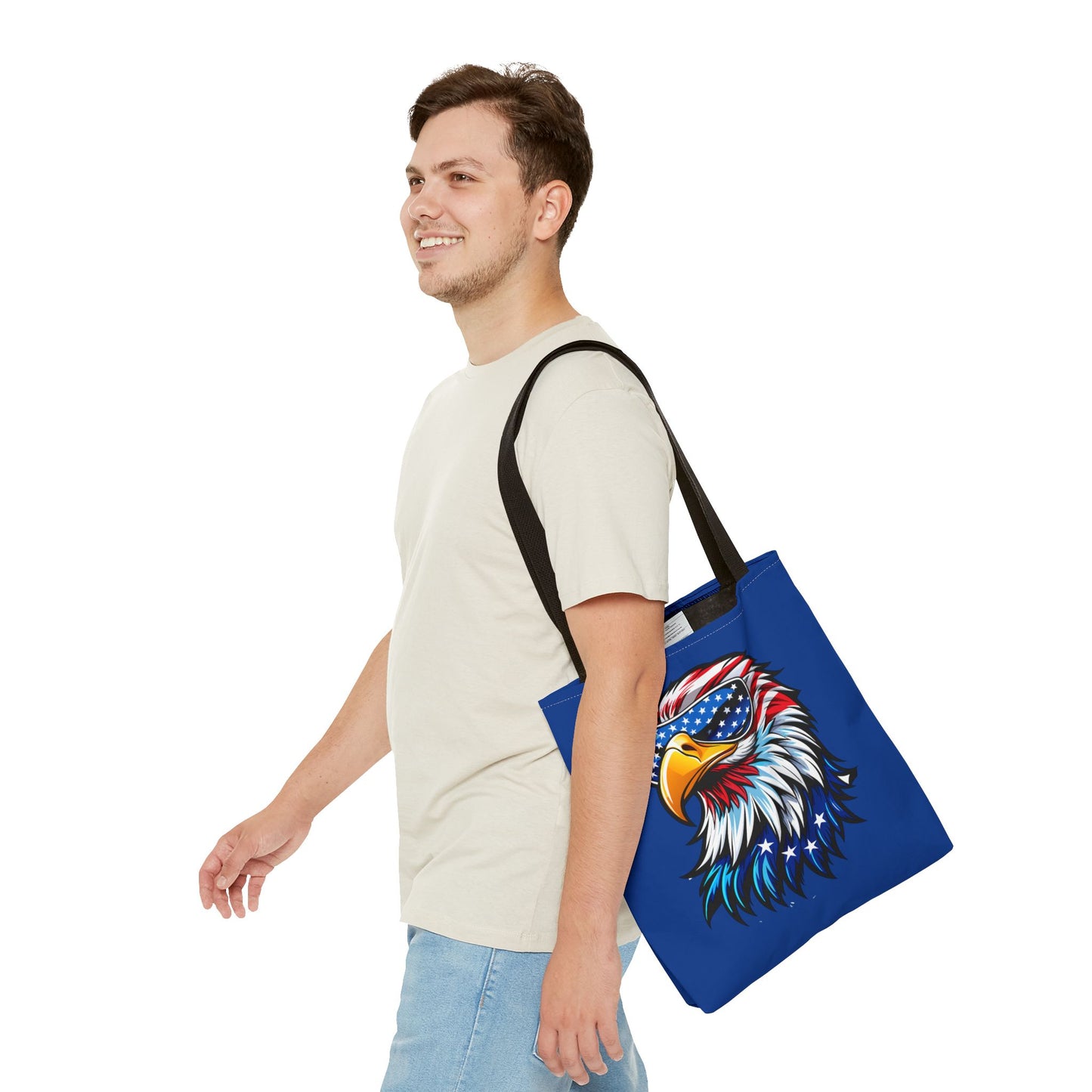Princess Grace Patriotic Eagle Tote Bag Stylish American Flag Design for Independence Day & Everyday Use