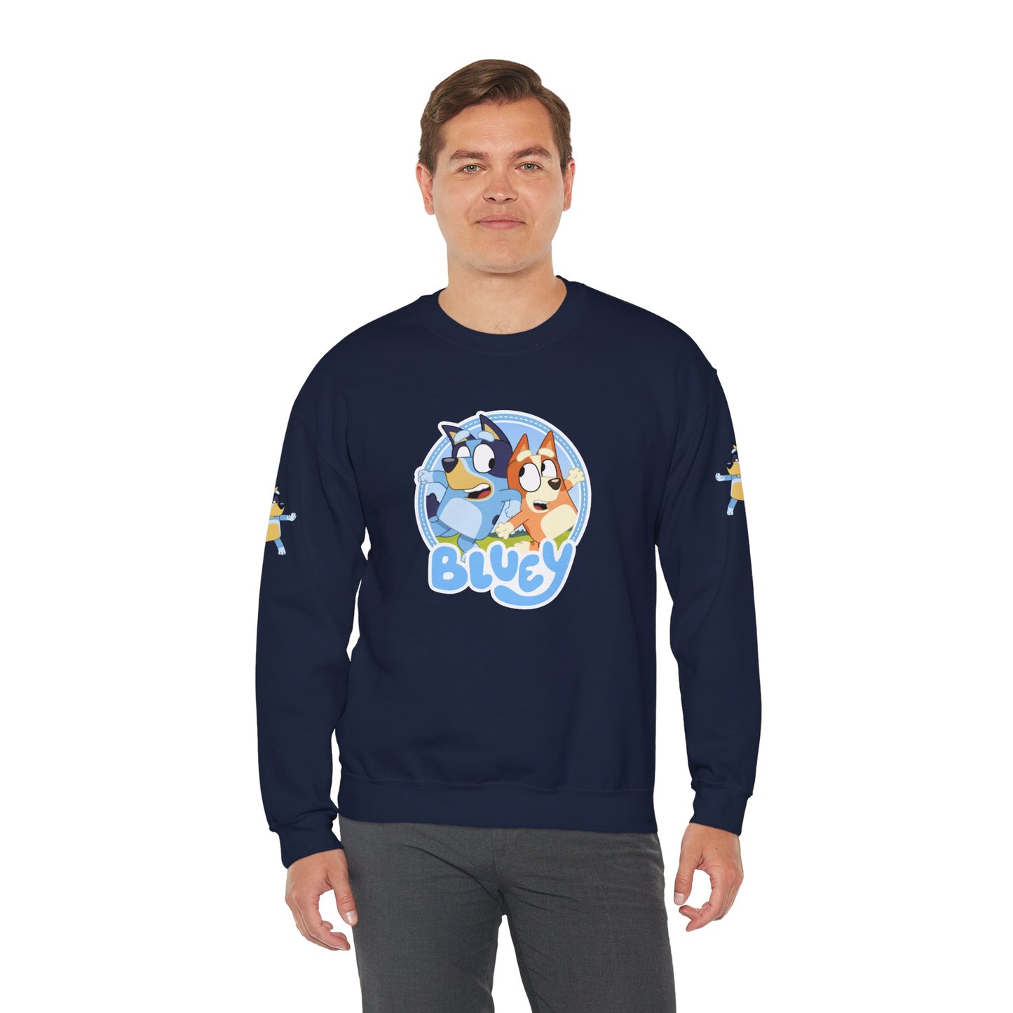 Princess Grace Bluey Friends Unisex Crewneck Sweatshirt Cozy Cartoon Apparel for Kids & Adults