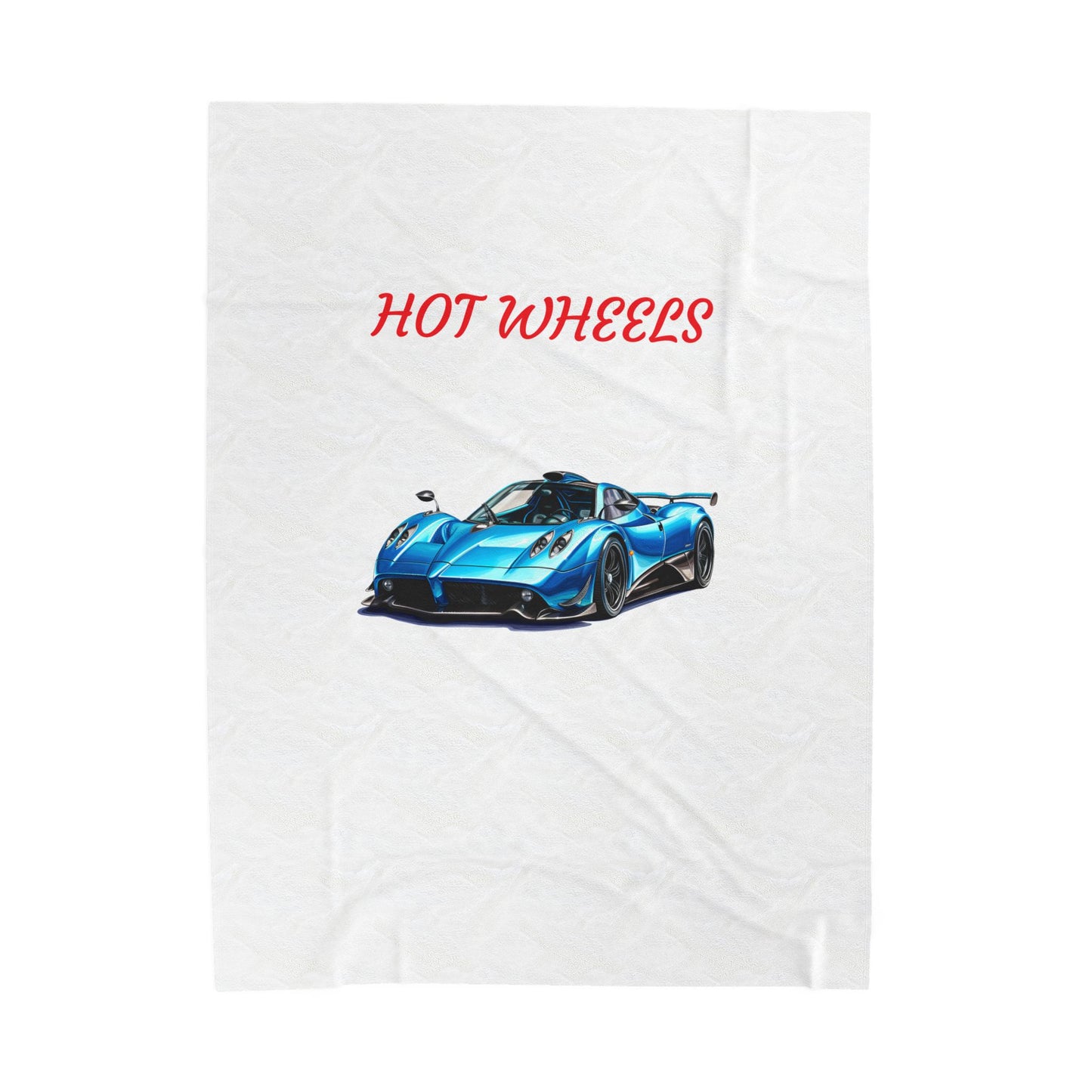 Princess Grace Hot Wheels Velveteen Plush Blanket Cozy Car Themed Throw for Kids & Adults