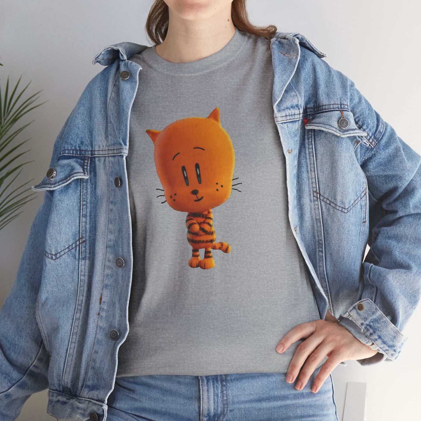 Princess Grace Funny Cartoon Cat Unisex Heavy Cotton Tee