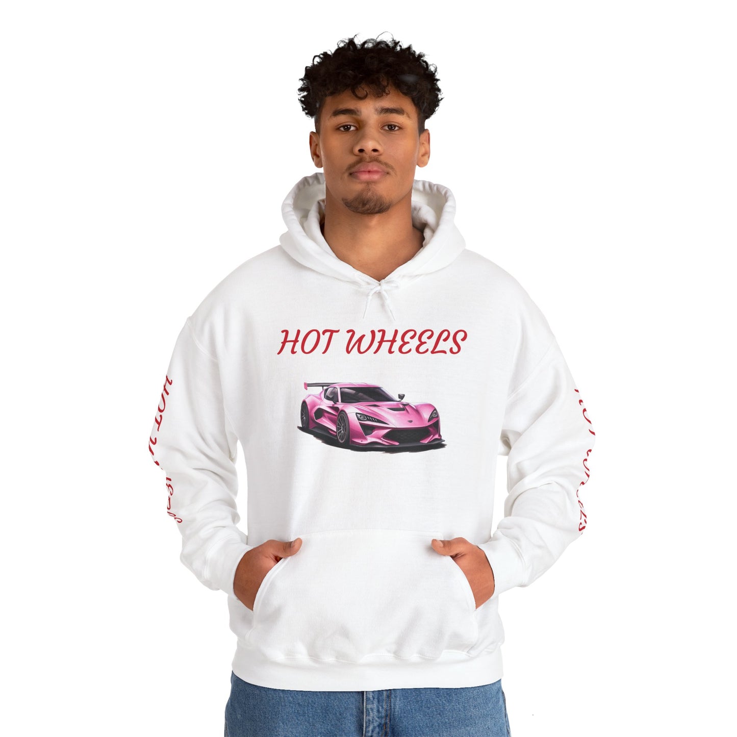 Princess Grace Hot Wheels Unisex Hoodie Stylish Pink Racing Car Design