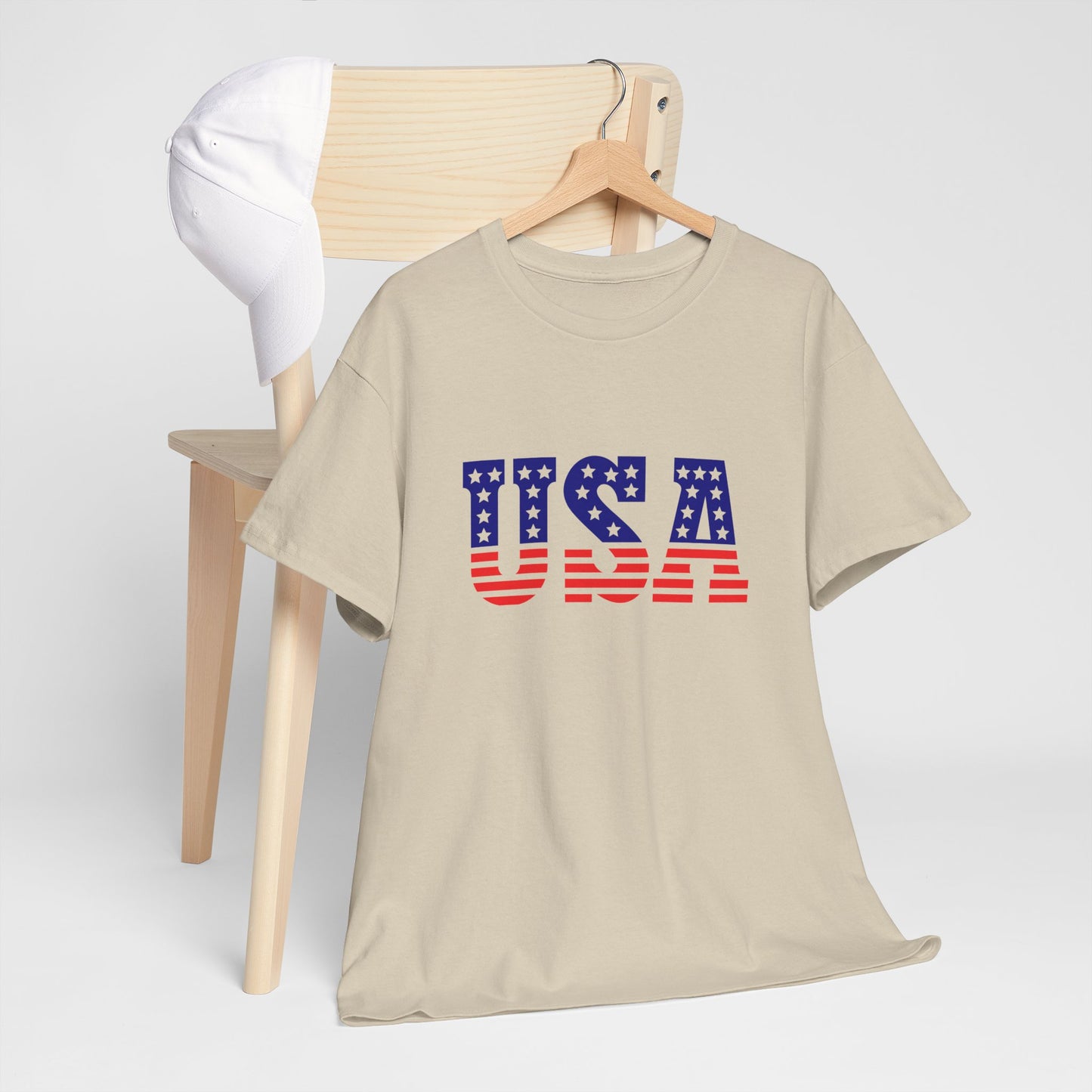 Princess Grace Patriotic USA Unisex Heavy Cotton Tee Comfortable Independence Day Apparel
