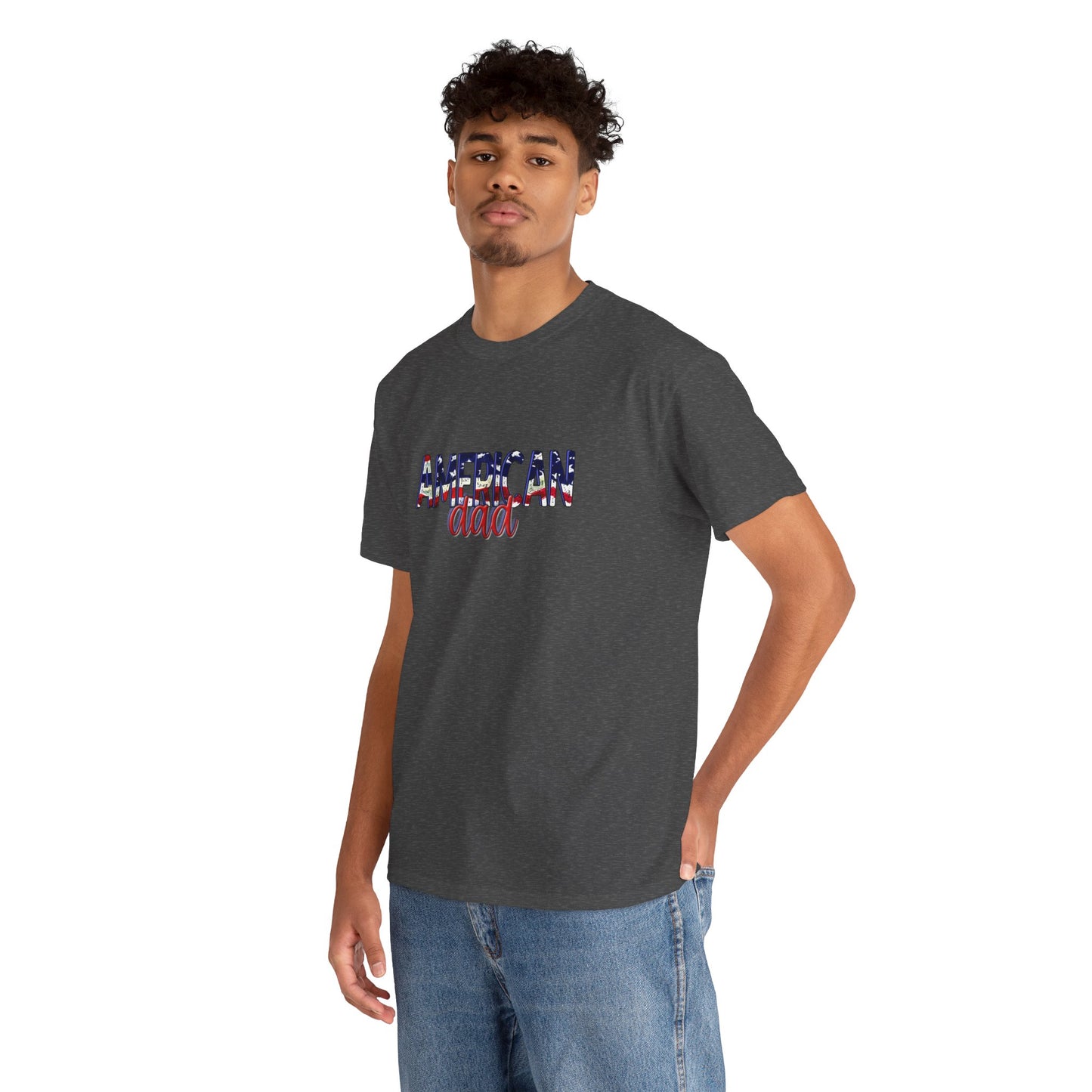 Princess Grace Patriotic American Dad Tee Unisex Heavy Cotton T-Shirt