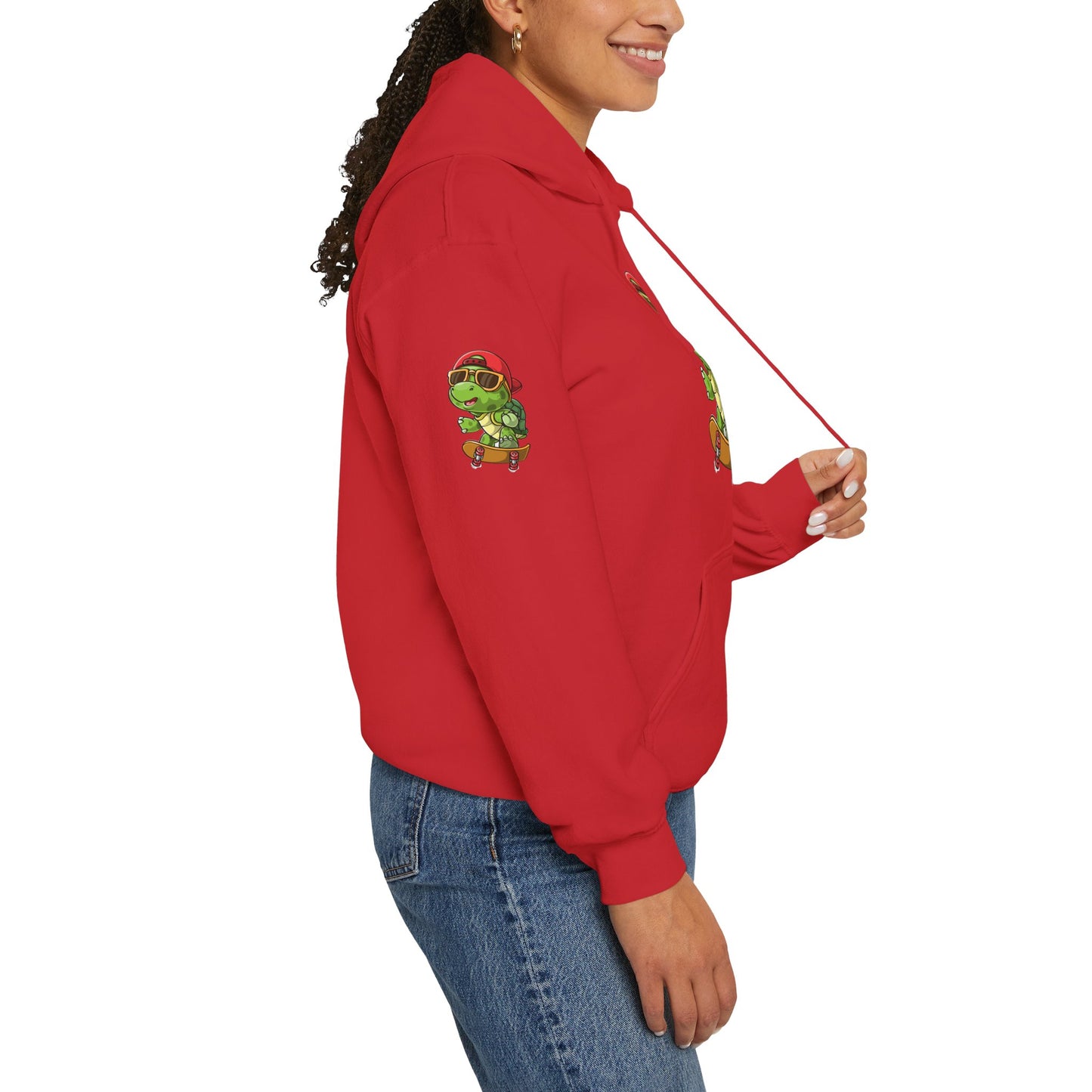 Princess Grace Cool Skateboarding Turtle Unisex Hoodie Fun and Stylish