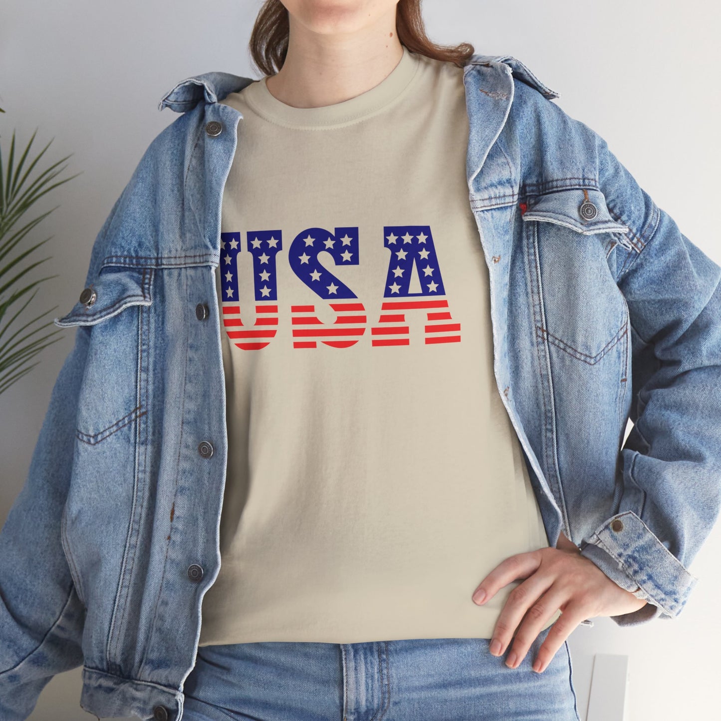 Princess Grace Patriotic USA Unisex Heavy Cotton Tee Comfortable Independence Day Apparel