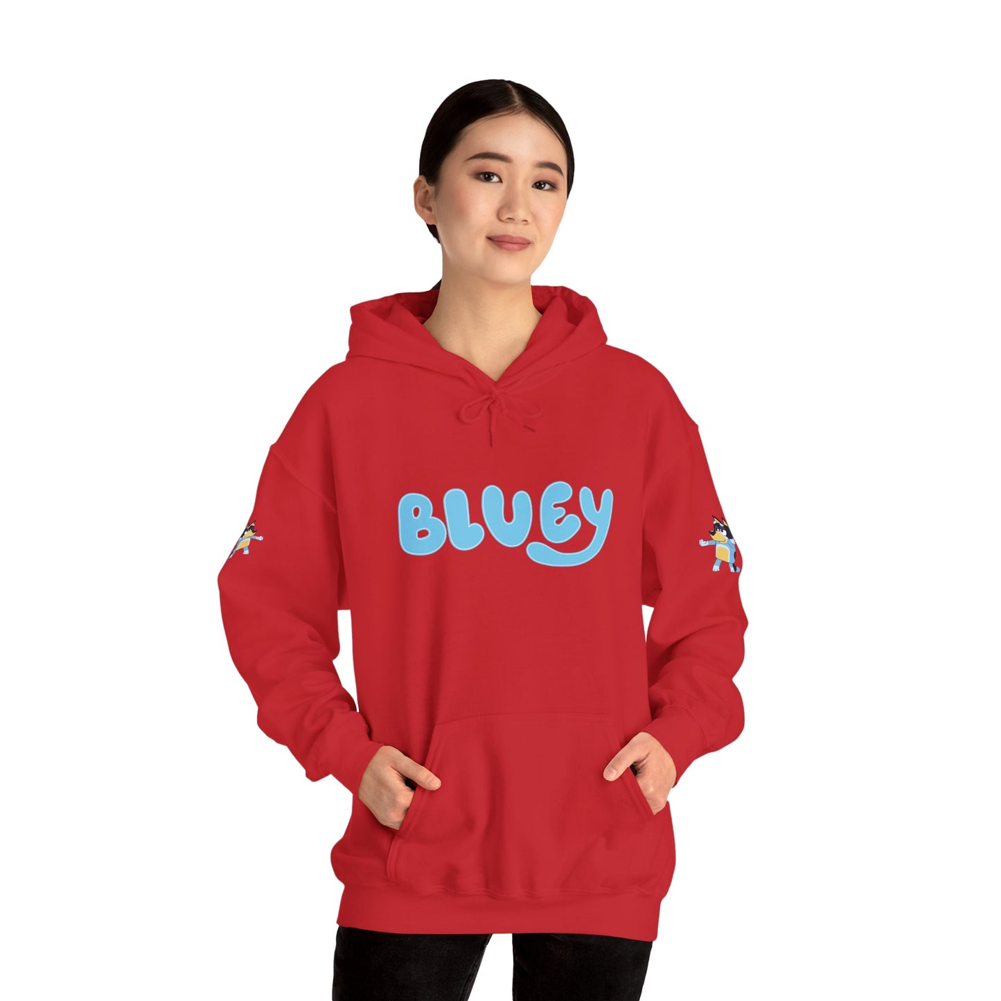 Princess Grace Bluey Unisex Hooded Sweatshirt Cozy Cartoon Style for Kids & Adults
