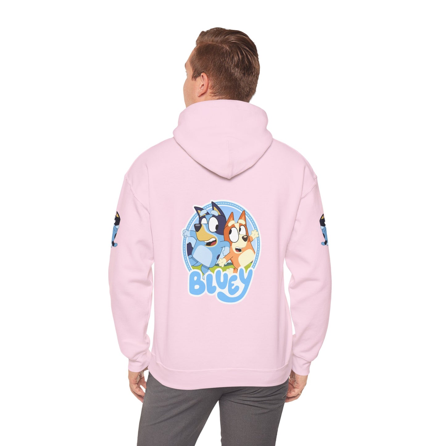 Princess Grace Bluey Unisex Heavy Blend Hoodie Cozy Cartoon Sweatshirt for Kids & Adults