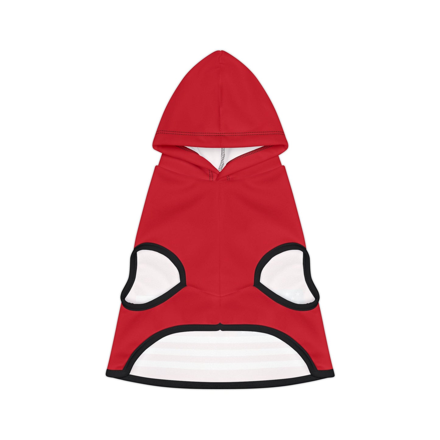 Princess Grace Patriotic Red Pet Hoodie with Flag Design