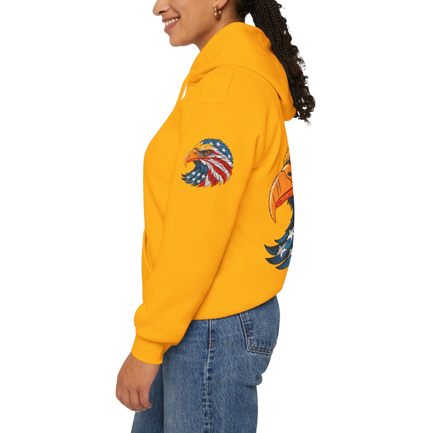 Princess Grace Patriotic Eagle Hoodie Unisex Heavy Blend Sweatshirt