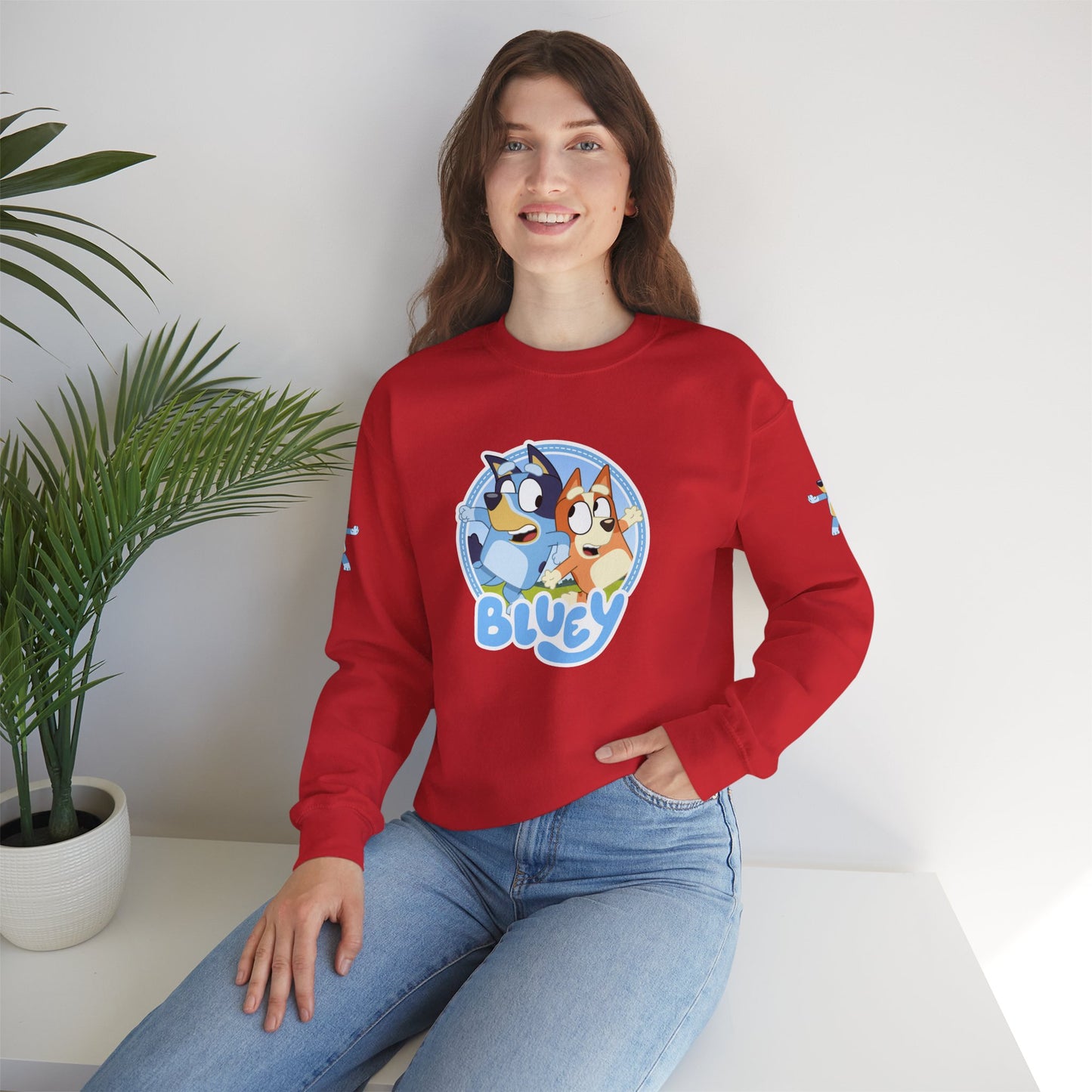 Princess Grace Bluey Friends Unisex Crewneck Sweatshirt Cozy Cartoon Apparel for Kids & Adults