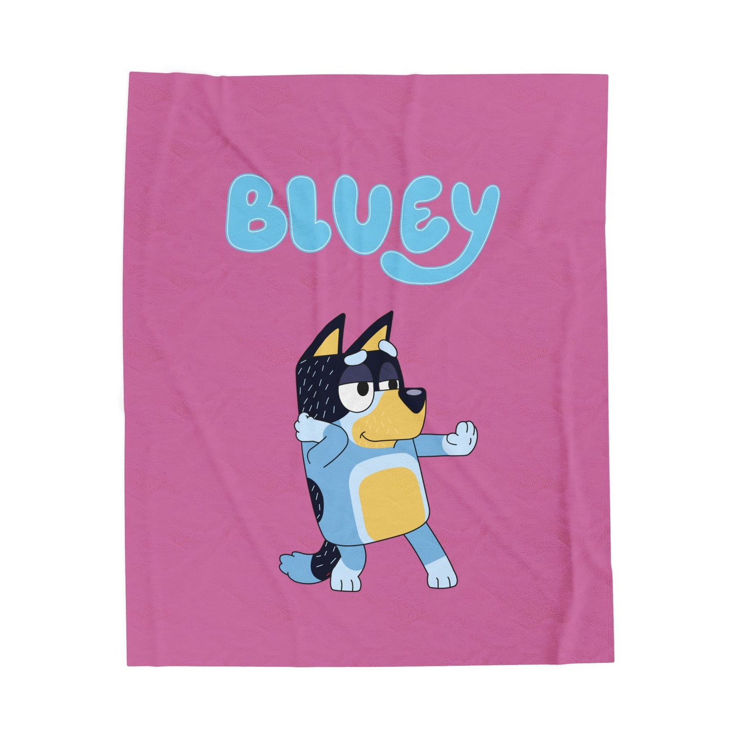Princess Grace Bluey Velveteen Plush Blanket Cozy Throw for Playtime and Sleepovers