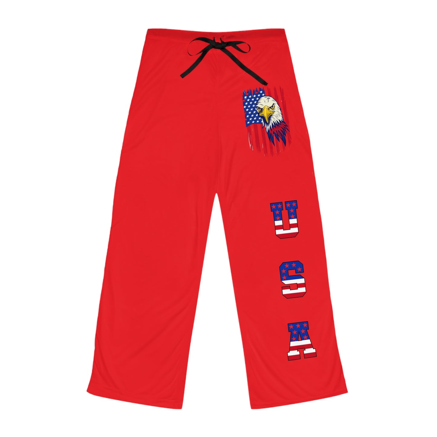 Princess Grace Patriotic Pajama Pants USA Flag Eagle Design for Relaxation and Celebrations