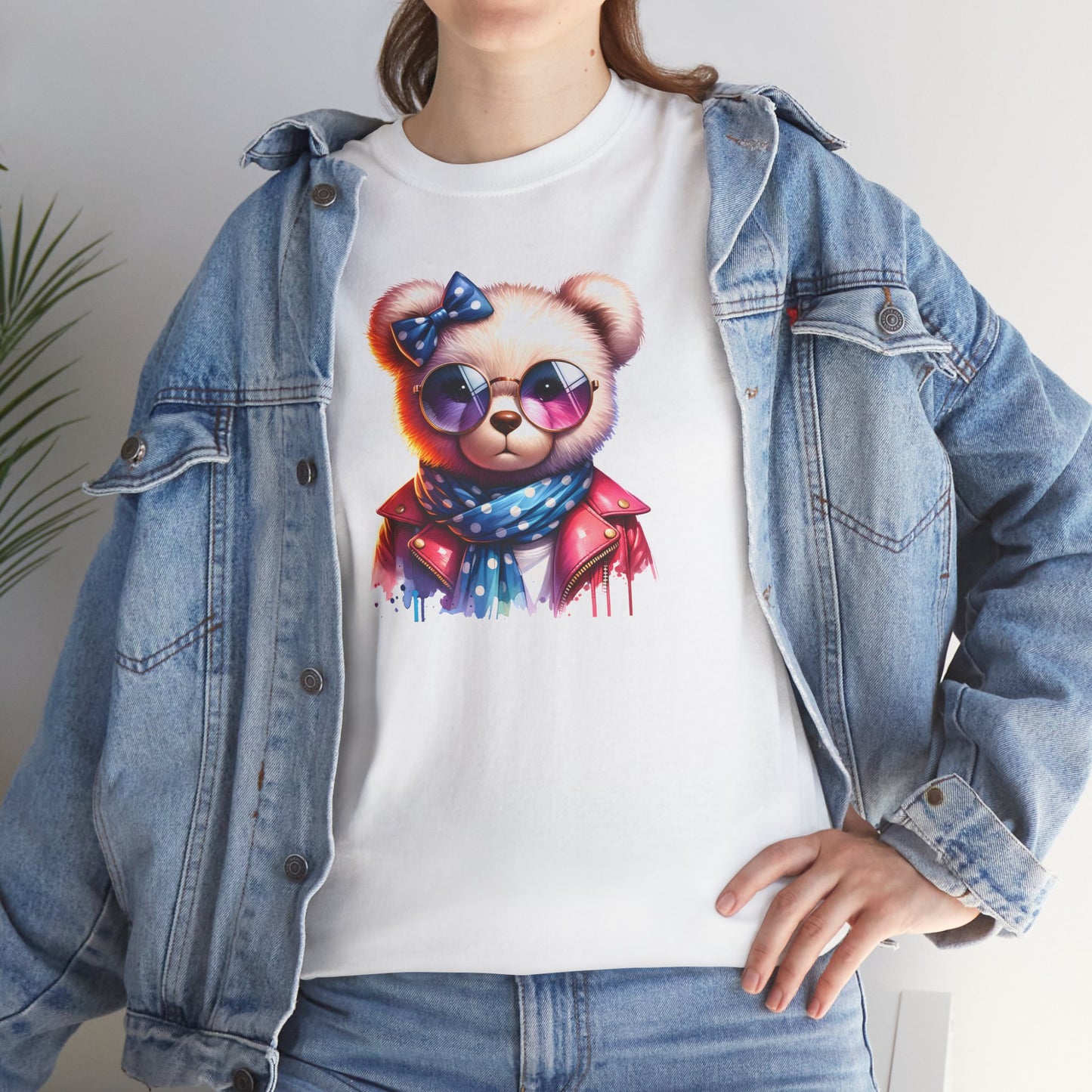 Princess Grace Cool Bear Graphic Unisex Heavy Cotton Tee Stylish & Fun for All