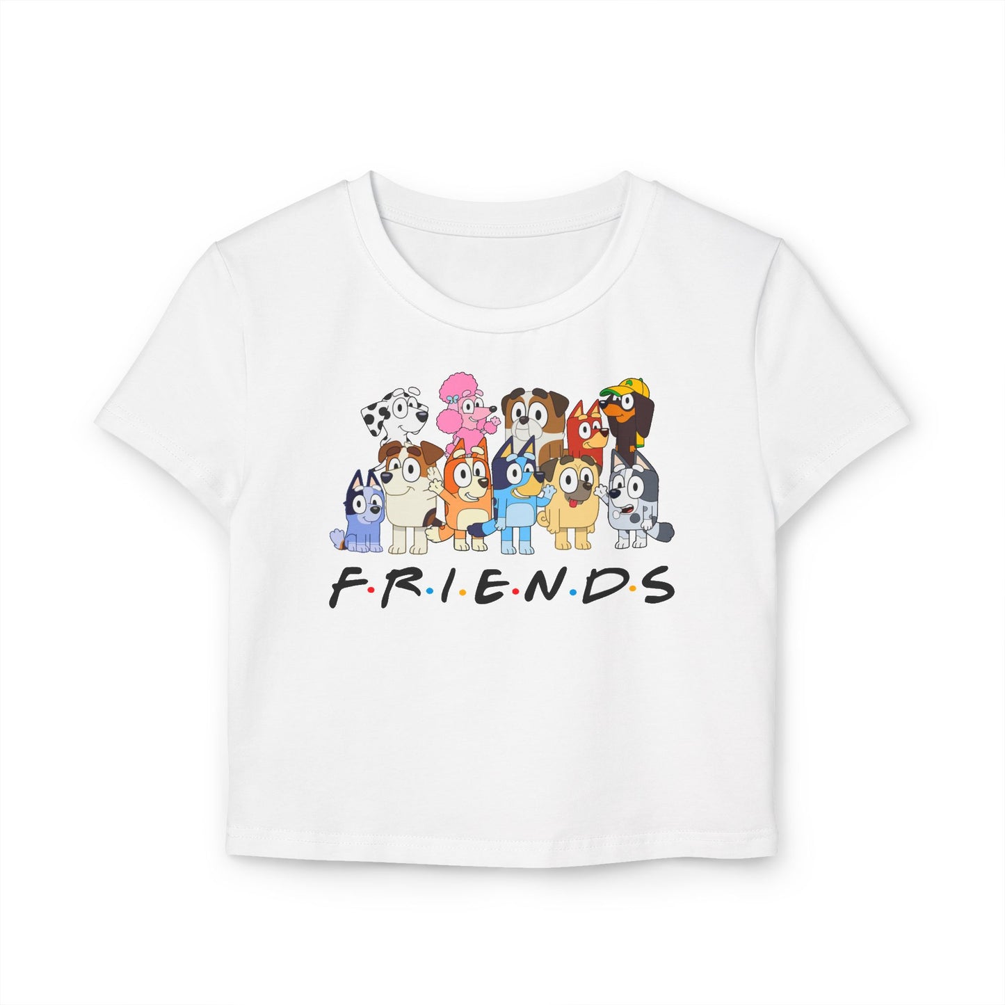 Princess Grace Cute Bluey Friends Women's Baby Tee Perfect for Kids & Cartoon Lovers