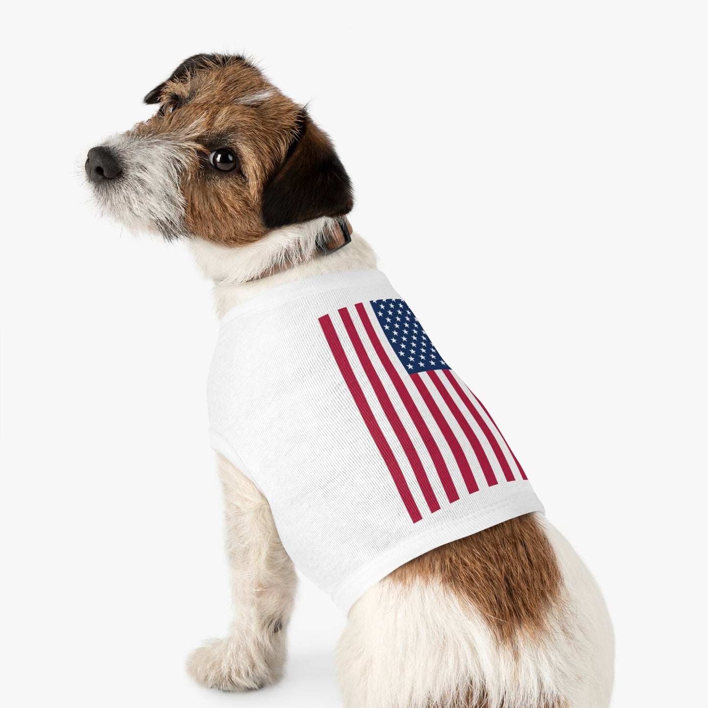 Princess Grace American Flag Pet Tank Top Comfortable Patriotic Apparel for Dogs