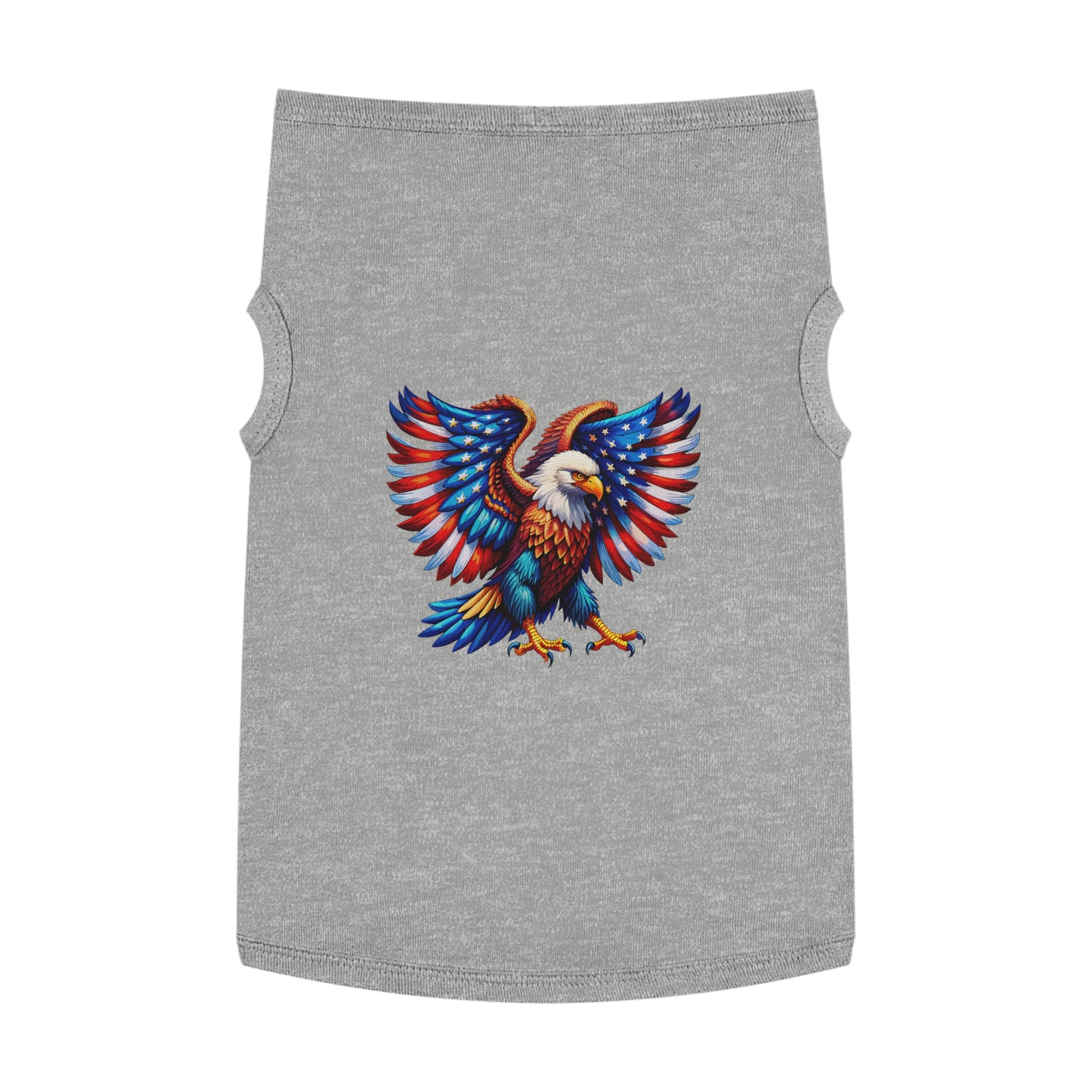 Princess Grace Patriotic Eagle Pet Tank Top Stylish & Comfortable Dog Apparel for Celebrations