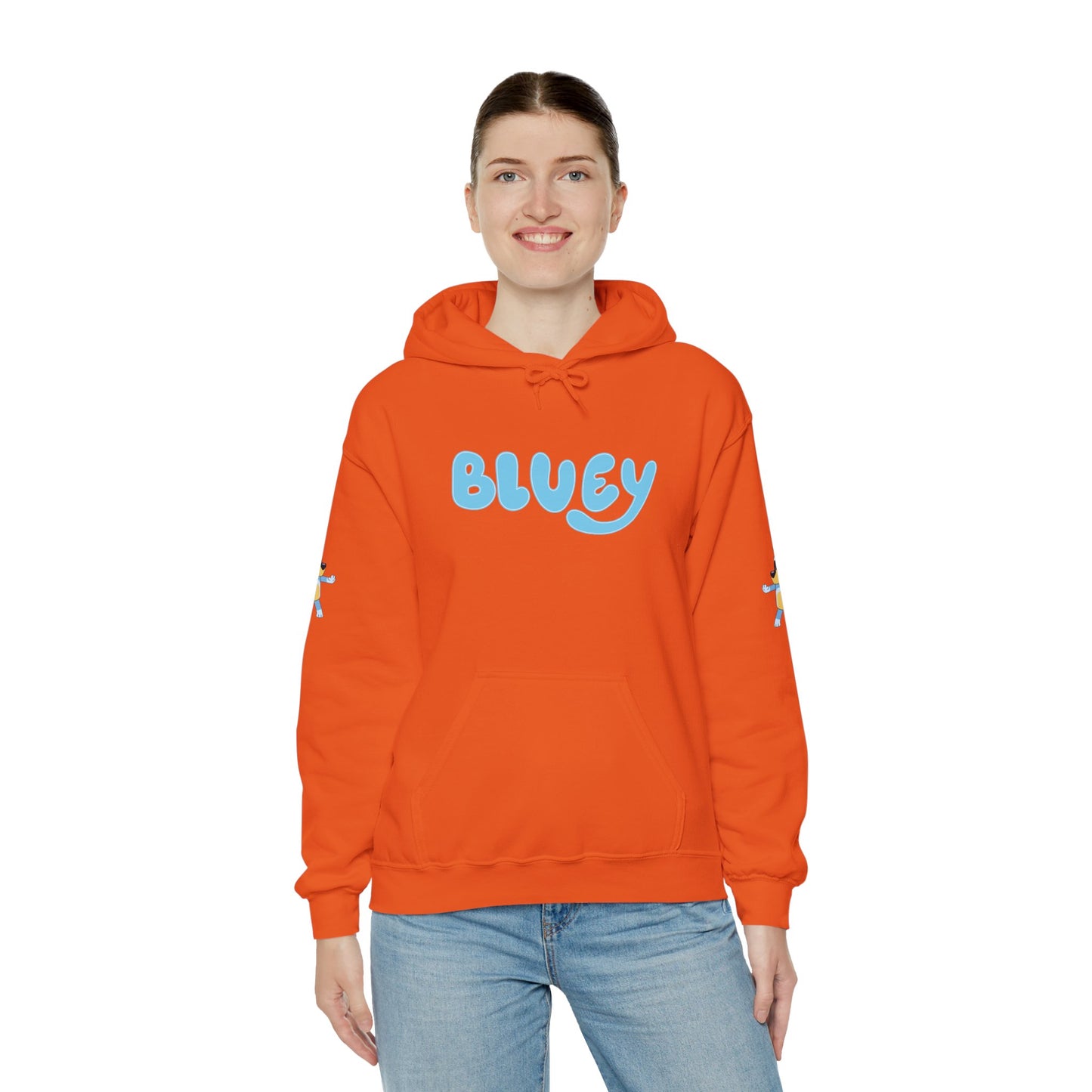 Princess Grace Bluey Unisex Hooded Sweatshirt Cozy Cartoon Style for Kids & Adults