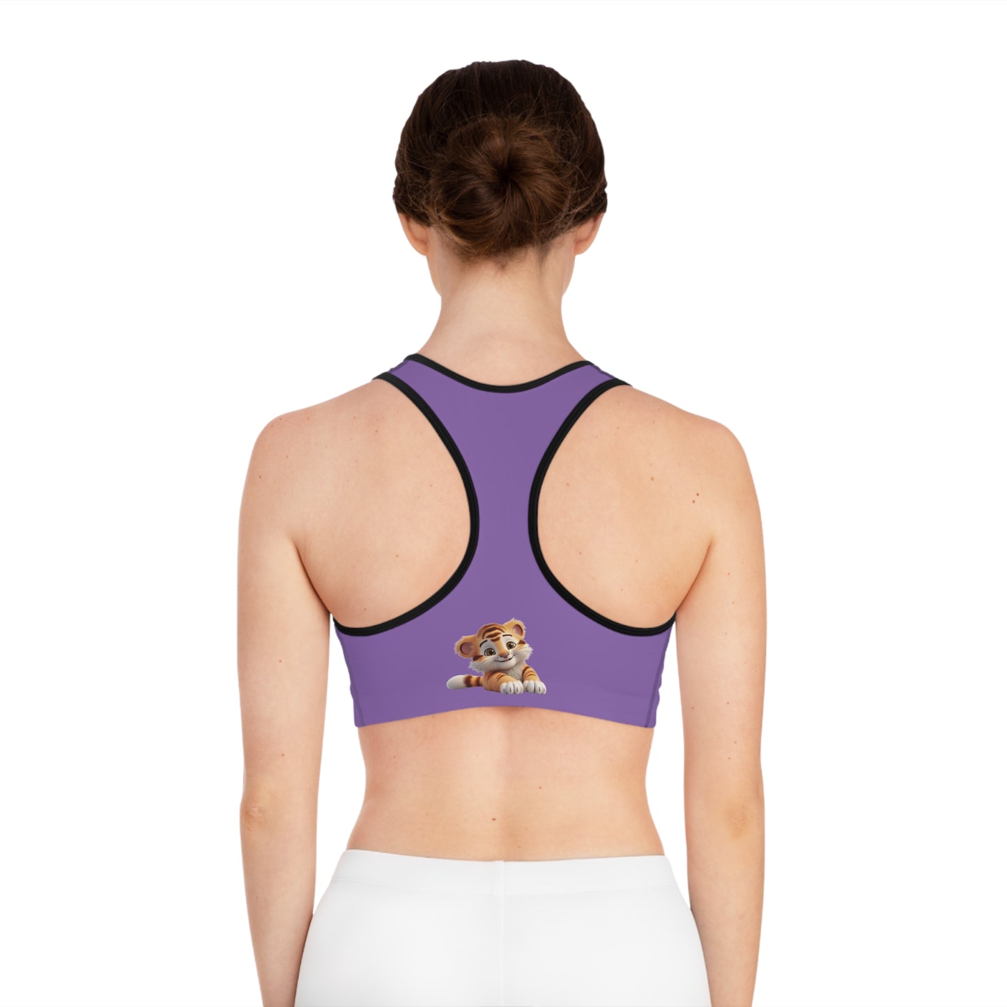 Princess Grace Cute Tiger Sports Bra Fun Activewear