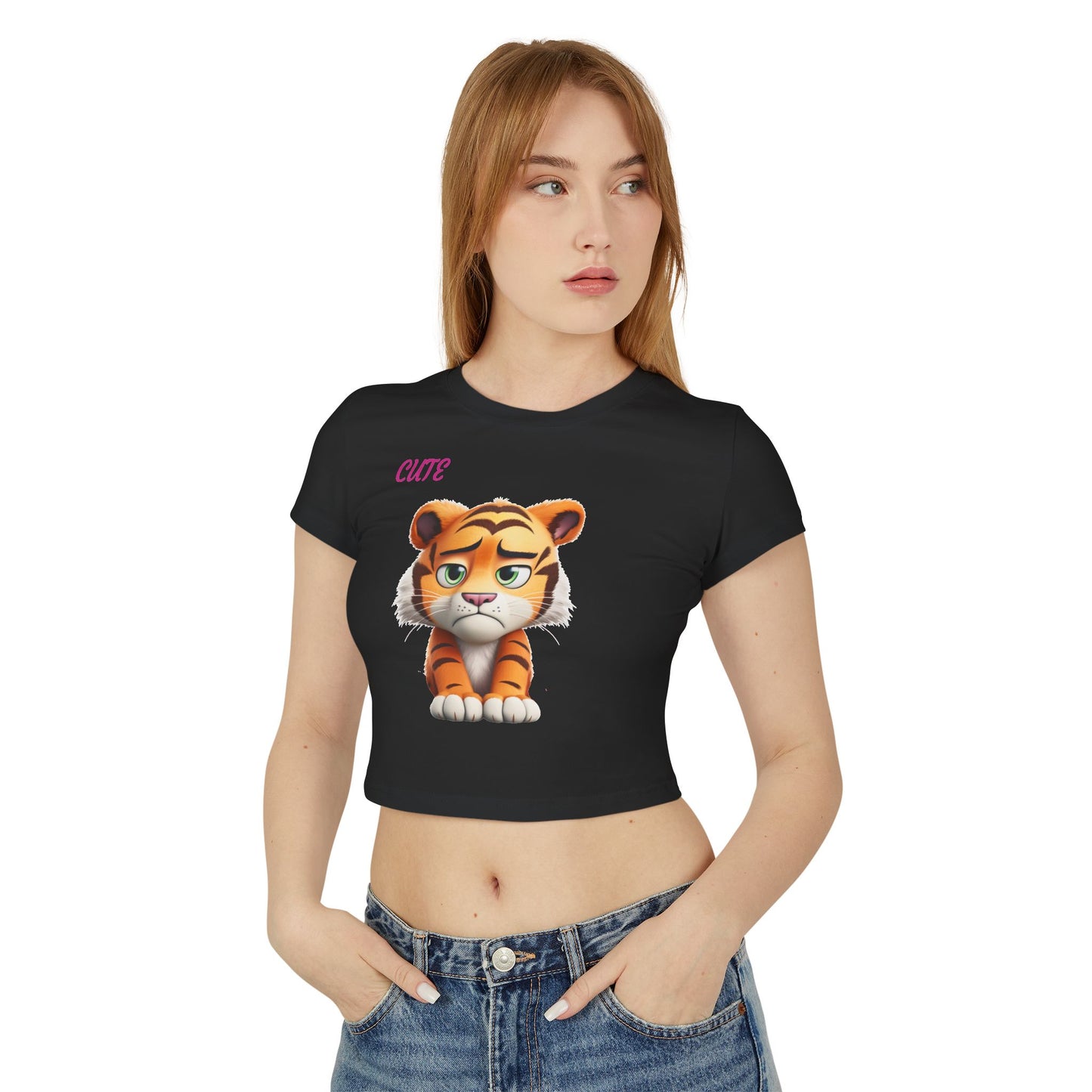 Princess Grace Cute Tiger Women's Baby Tee
