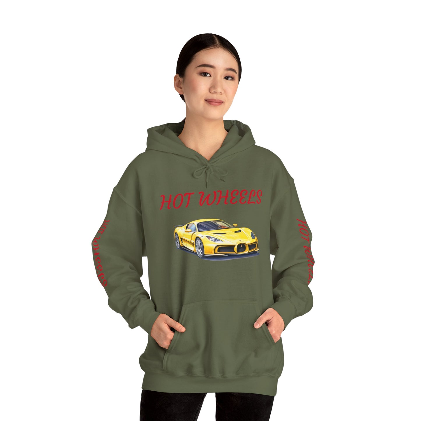 Princess Grace Hot Wheels Unisex Hooded Sweatshirt Racing Style for Car Enthusiasts