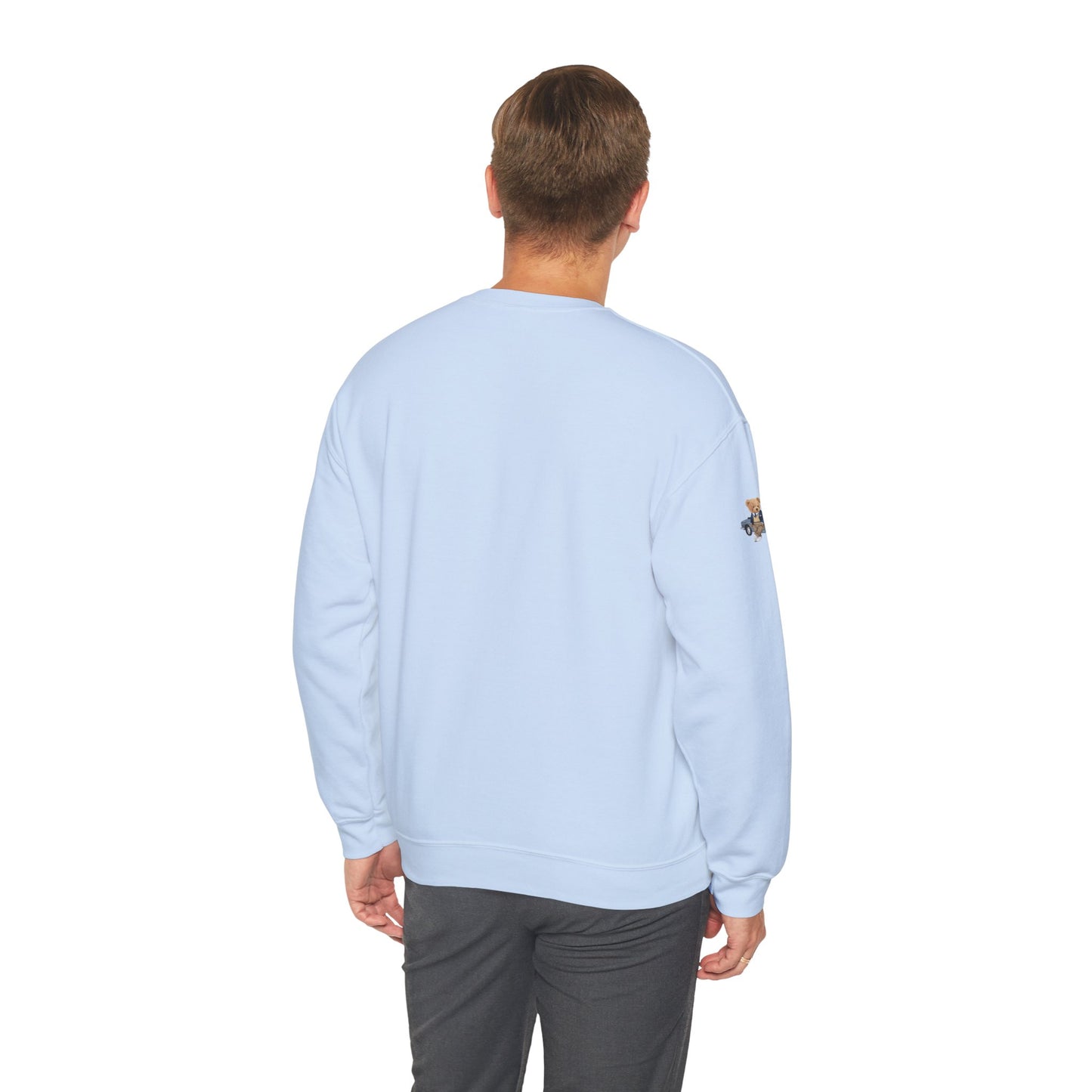 Princess Grace Stylish Crewneck Sweatshirt with Bear and Car Design