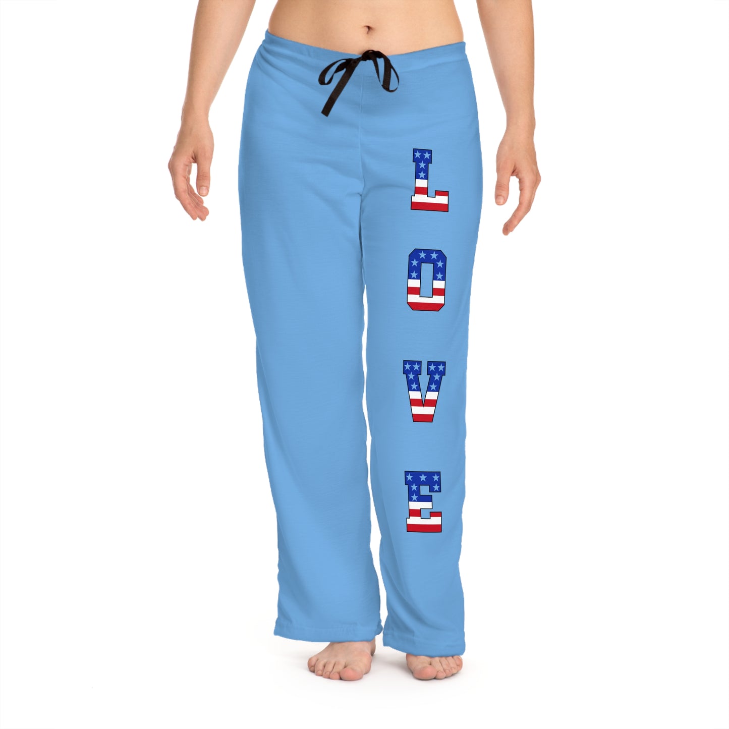 Princess Grace Patriotic Love Pajama Pants Cozy Sleepwear for Holidays