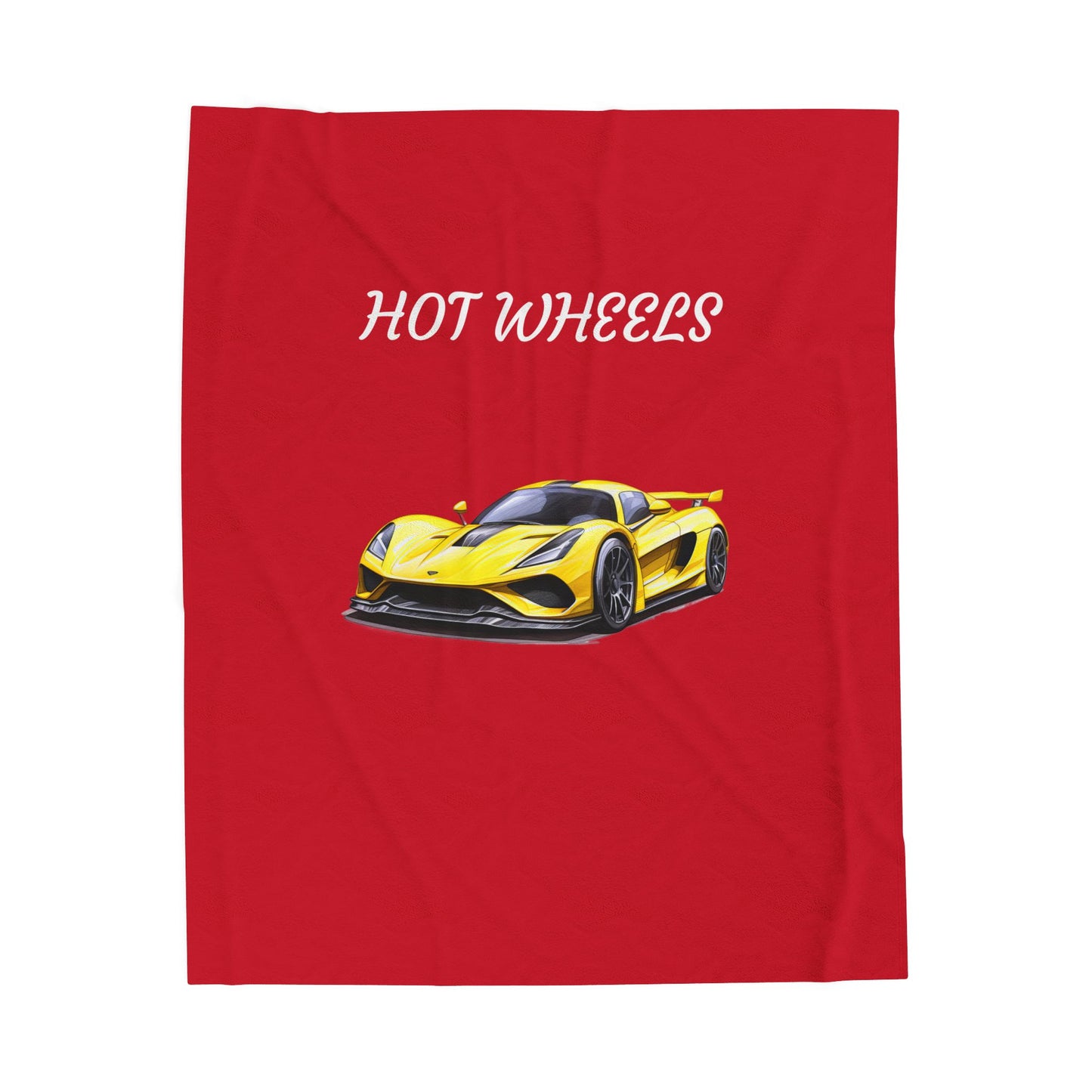 Princess Grace Hot Wheels Velveteen Plush Blanket Cozy Car Themed Throw for Kids