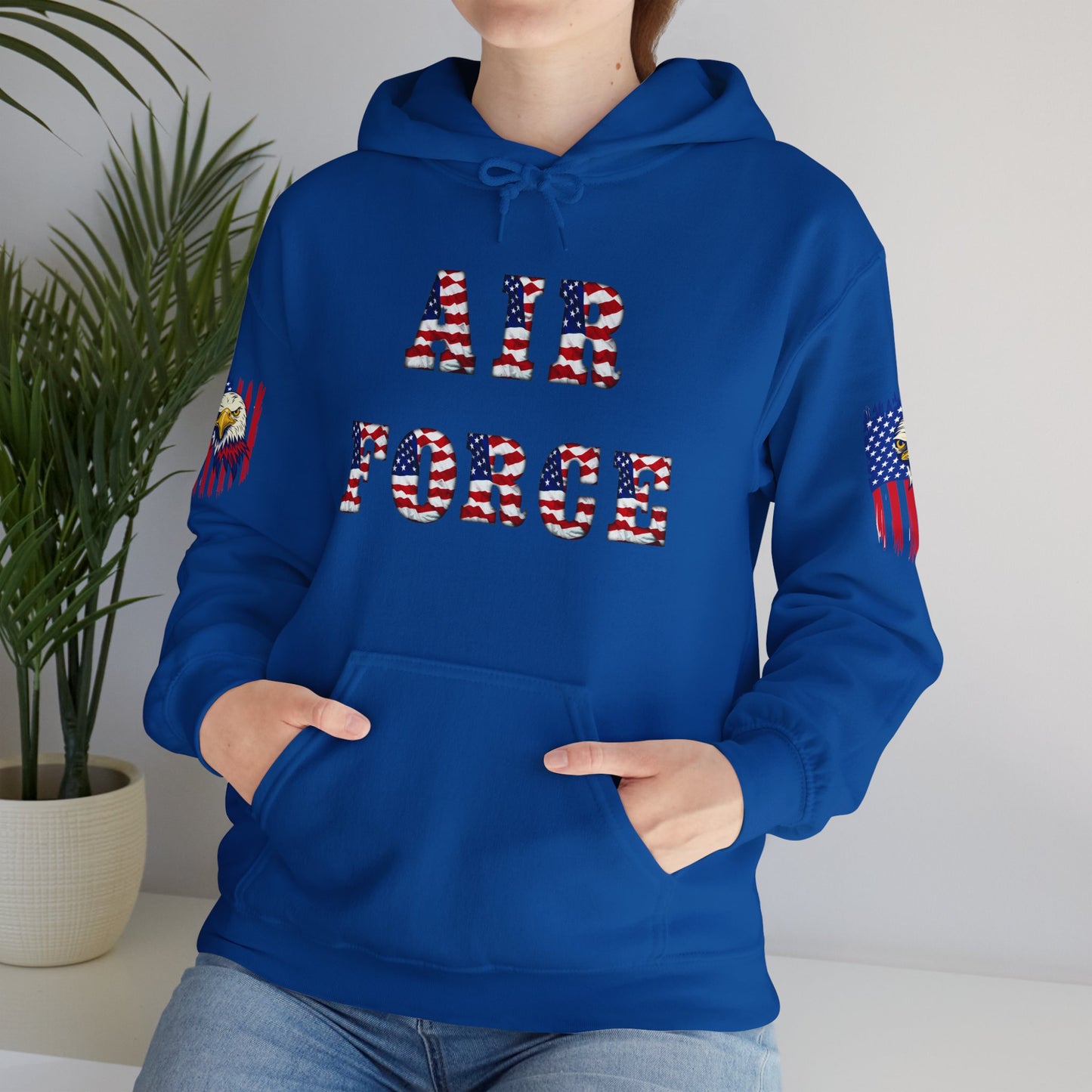 Princess Grace Unisex Air Force Hoodie with Eagle Design