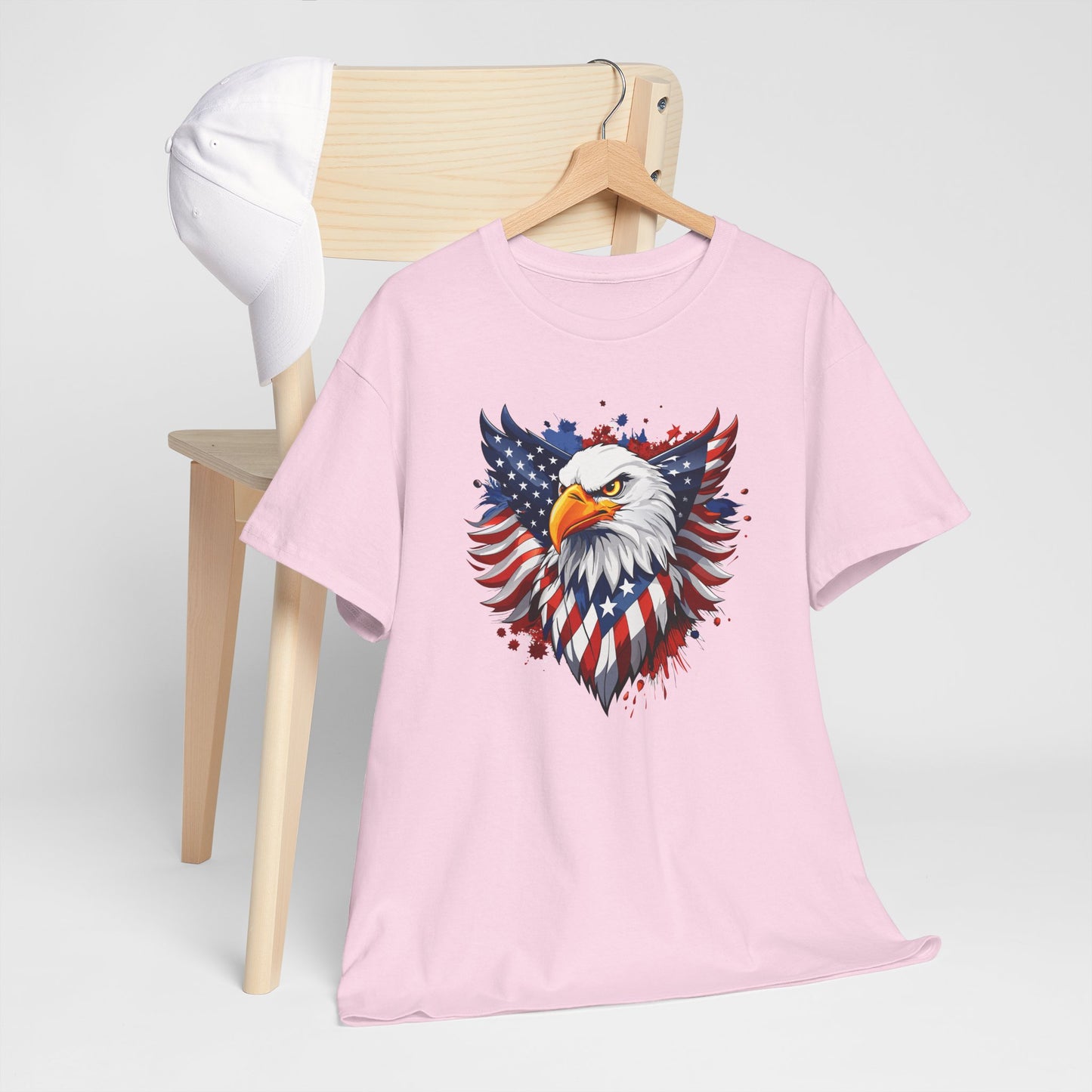 Princess Grace Patriotic Eagle Graphic Tee Unisex Heavy Cotton T-Shirt