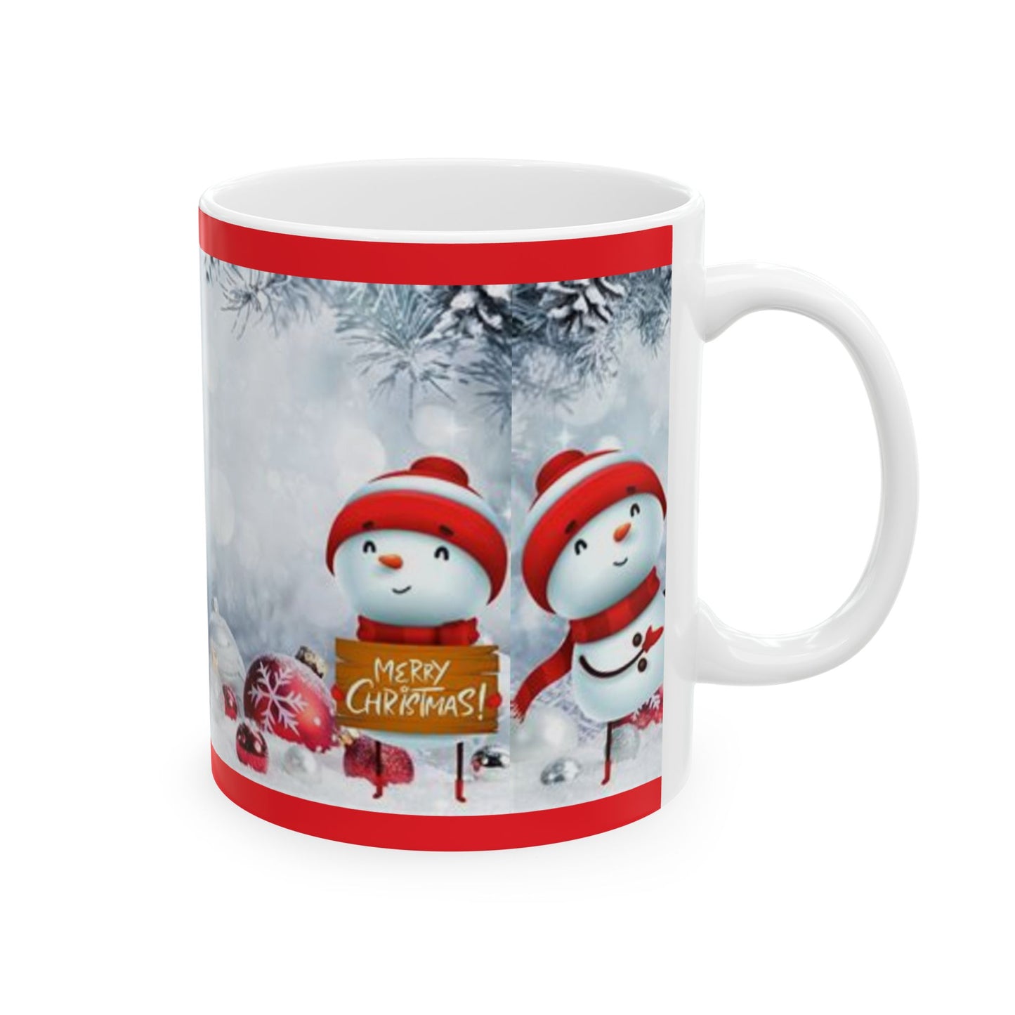 Princess Grace Festive Snowman Ceramic Mug 11oz & 15oz Perfect Christmas Gift